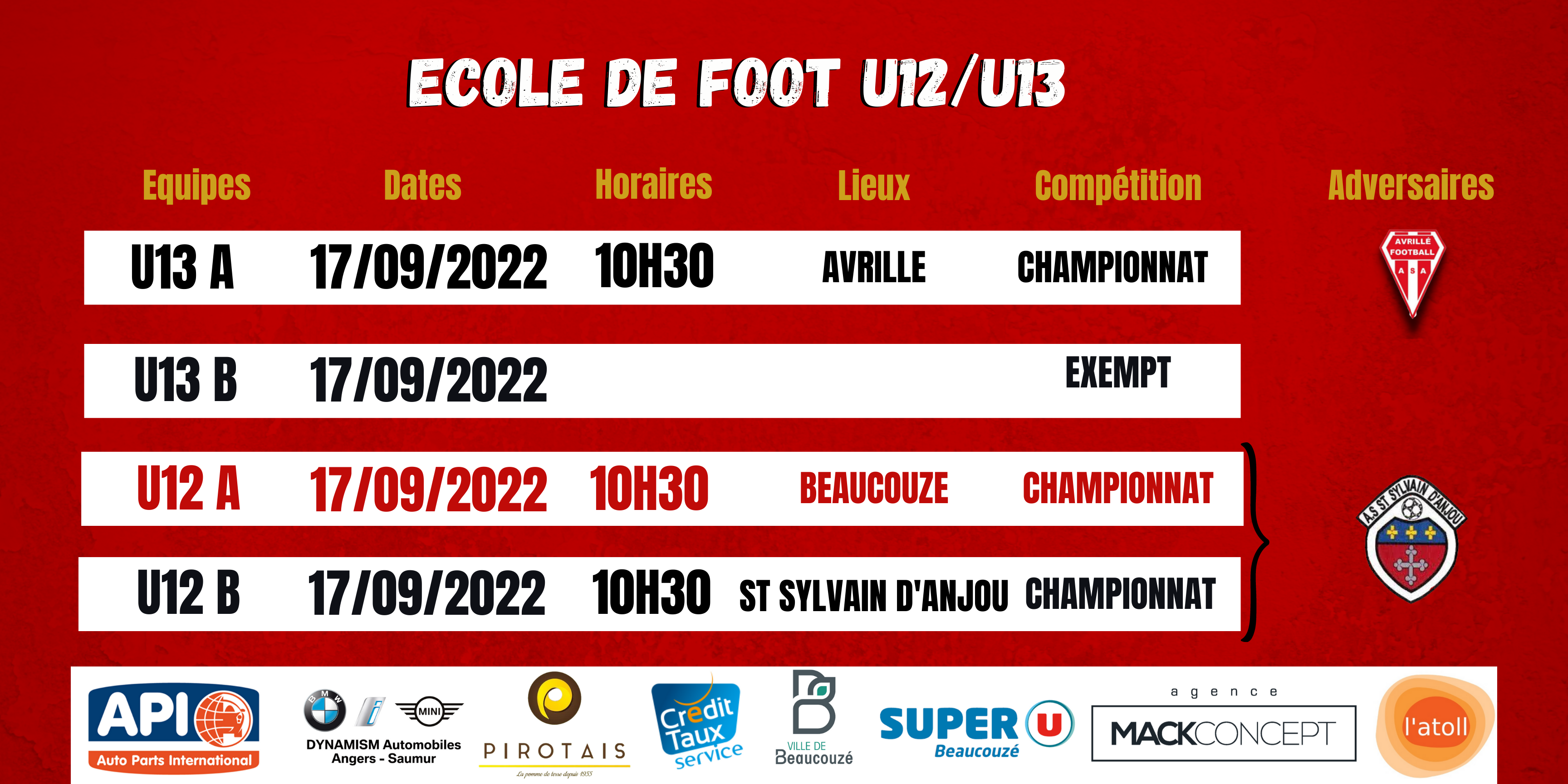 Agenda du week-end !