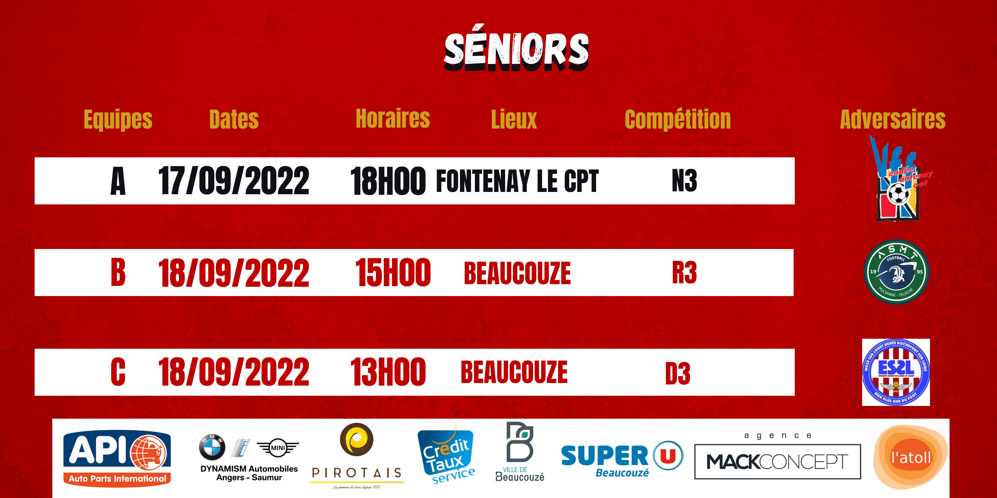 Agenda du week-end !