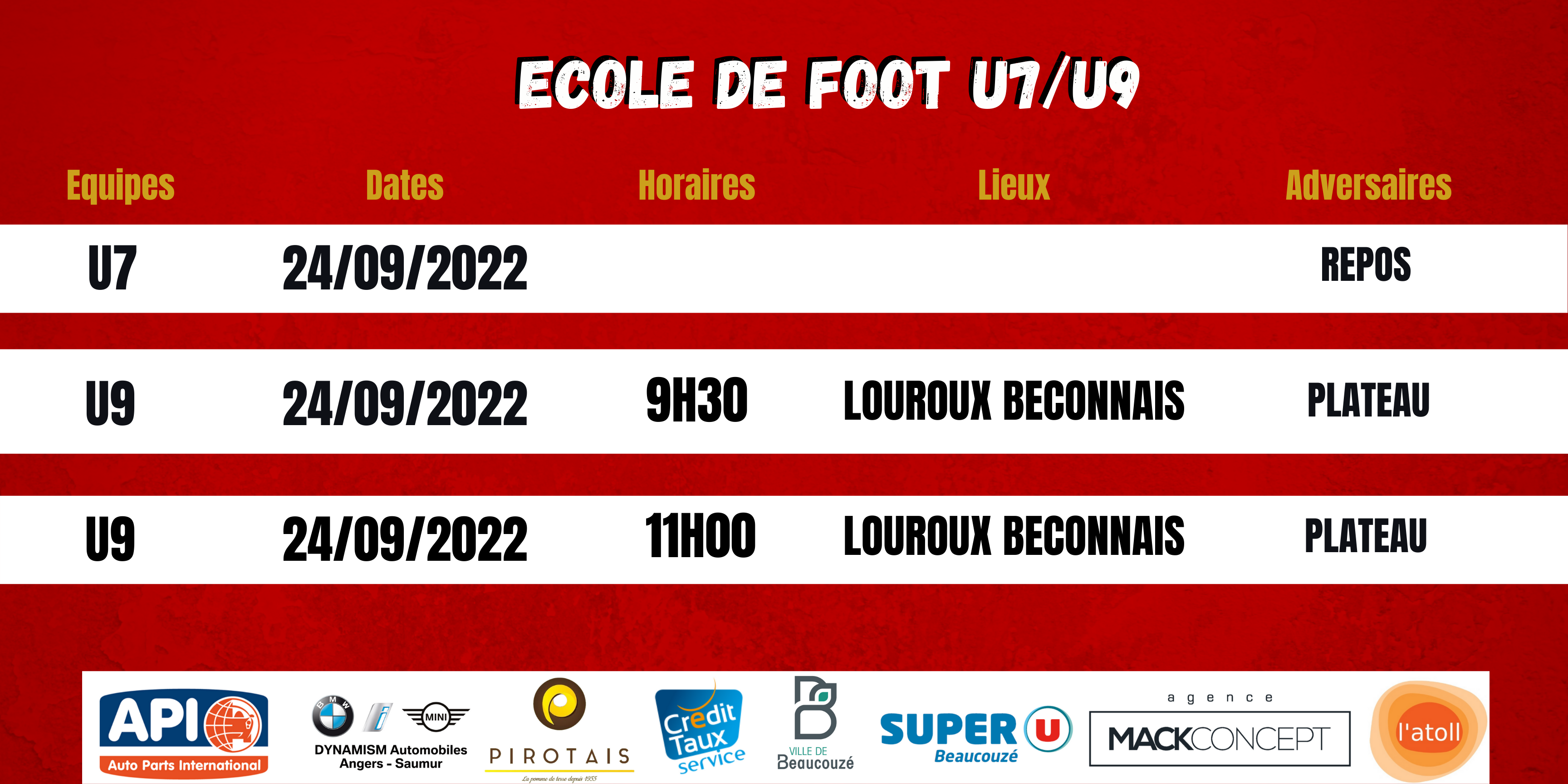 Agenda du week-end