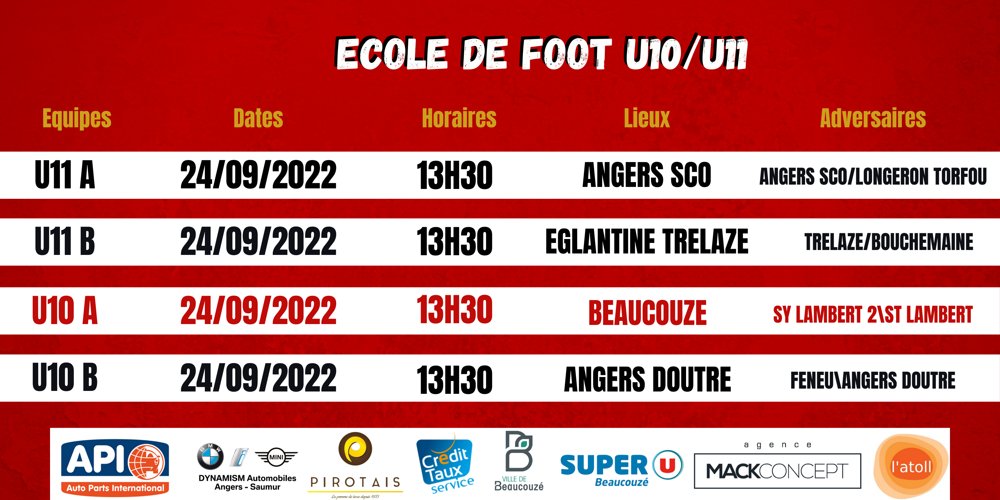 Agenda du week-end