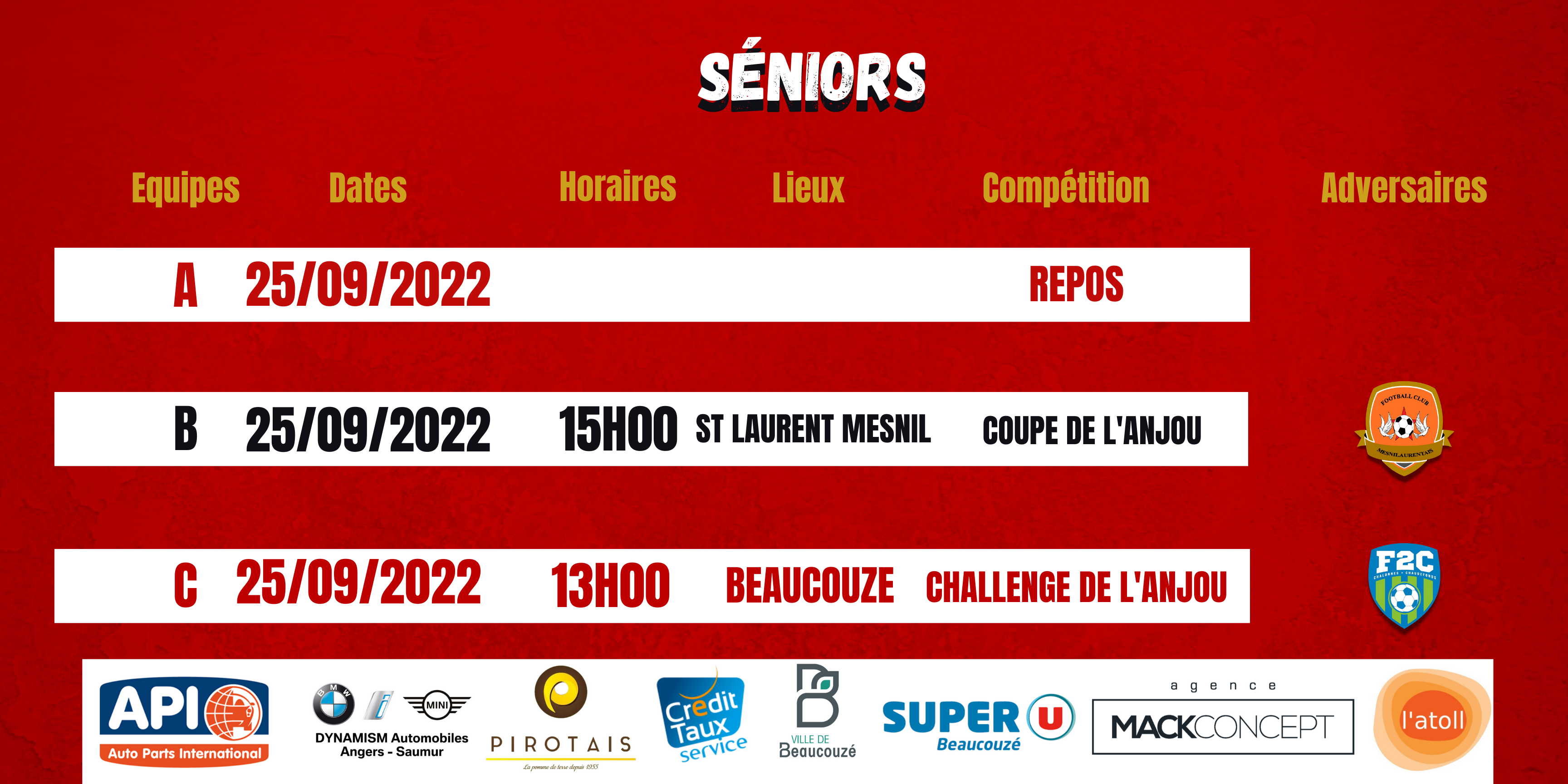 Agenda du week-end
