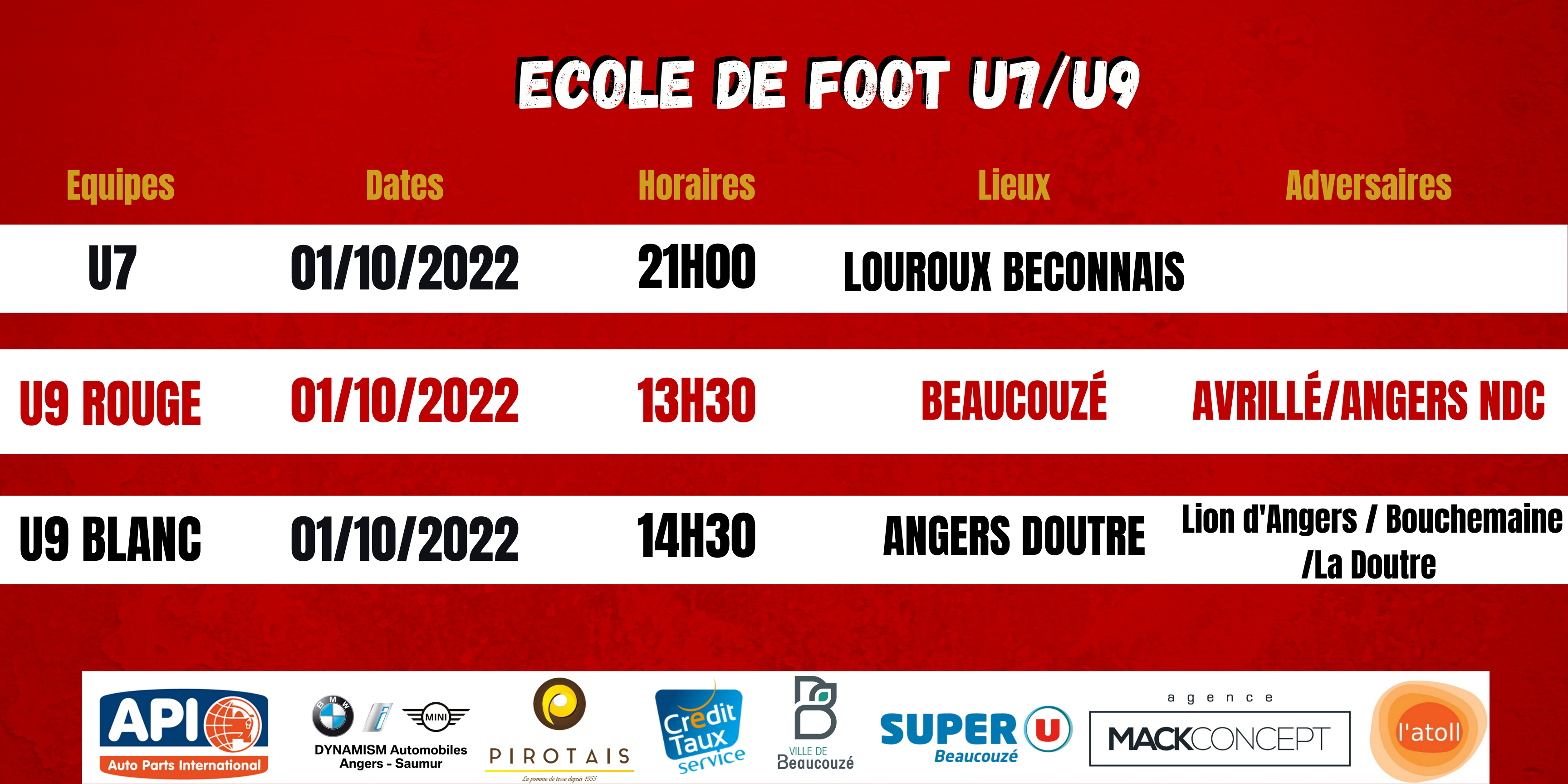 Agenda du week-end !