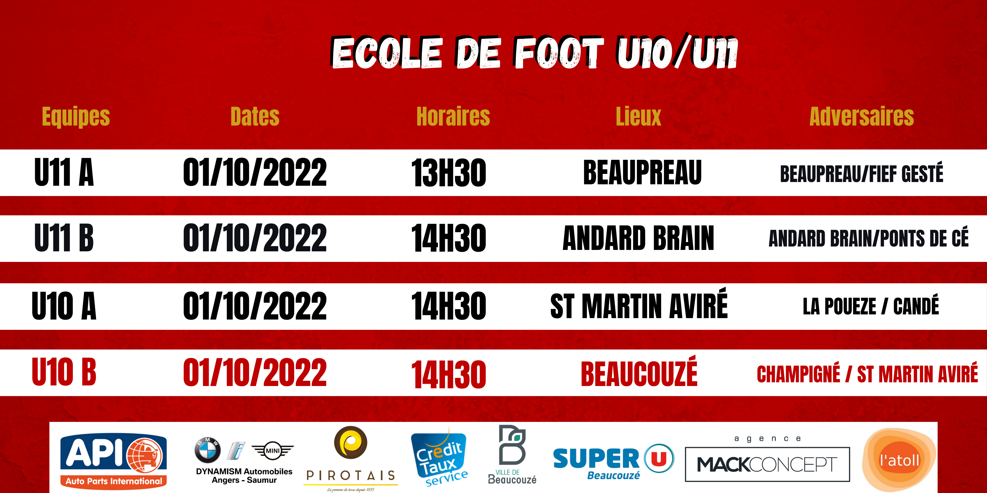 Agenda du week-end !