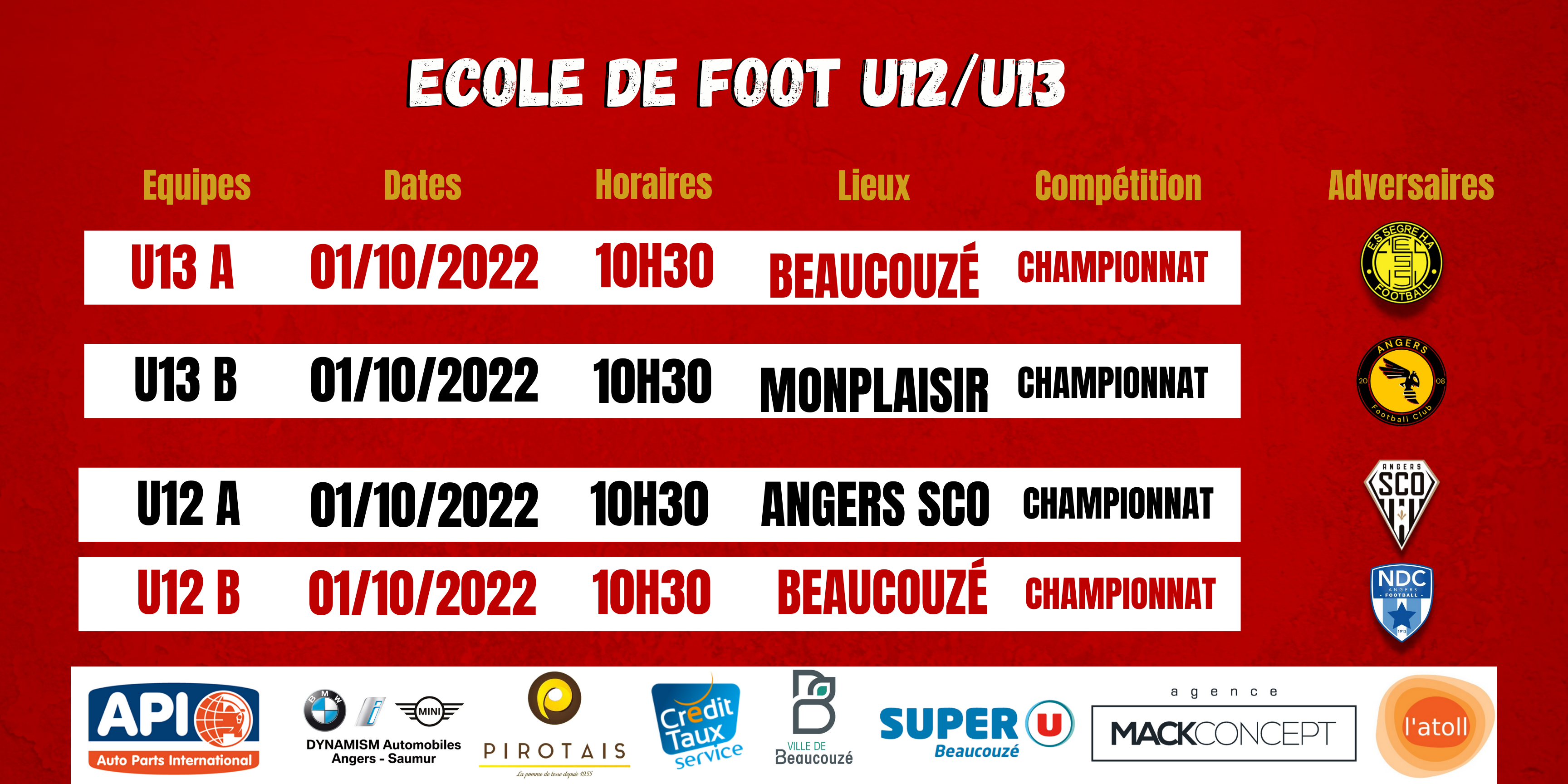 Agenda du week-end !