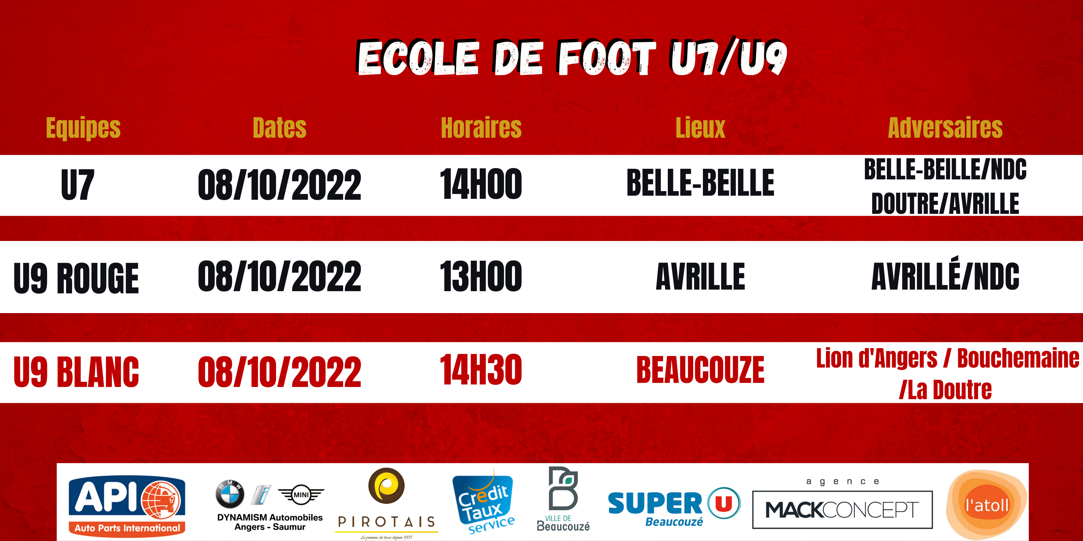 Agenda du week-end !