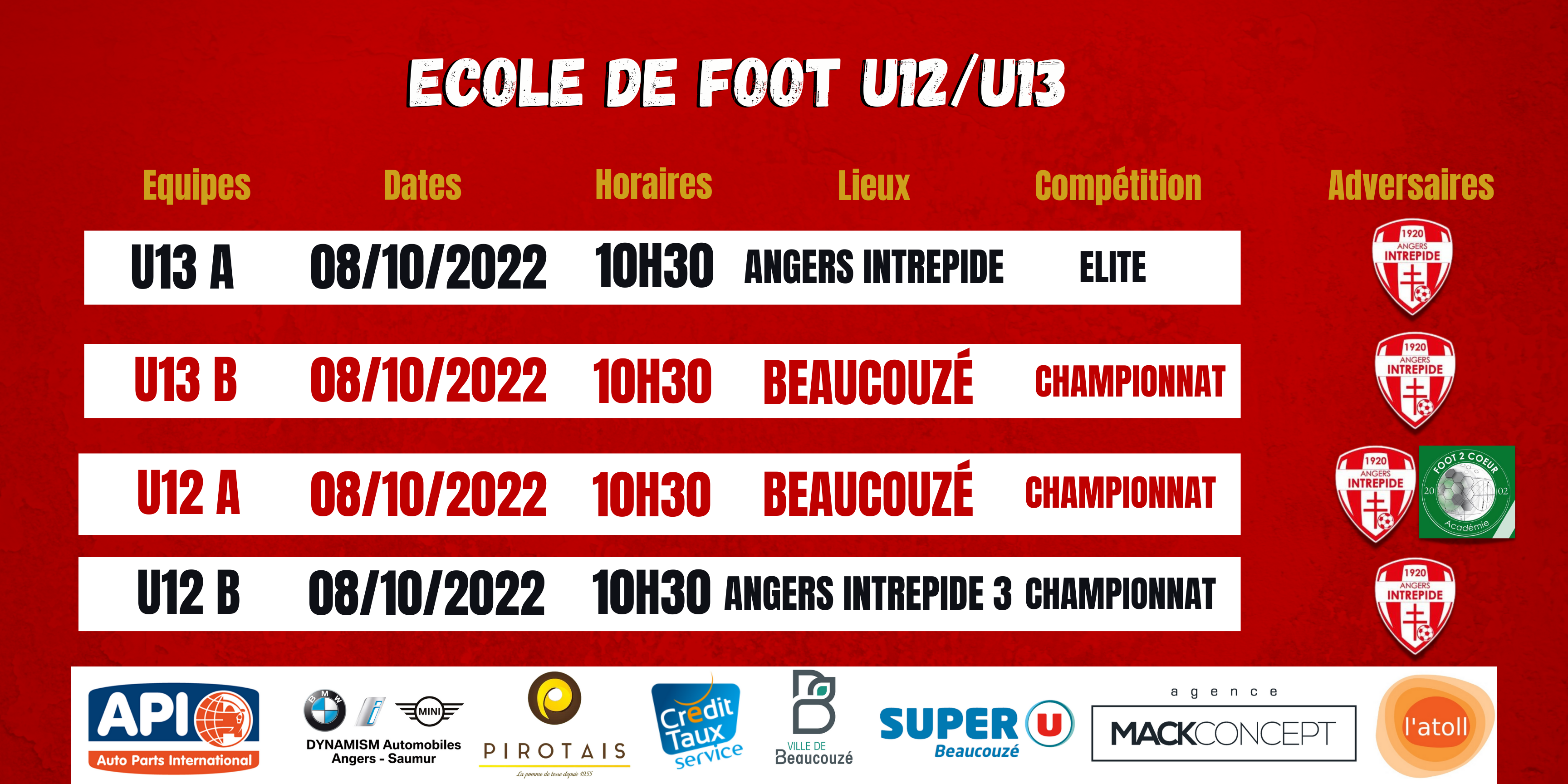 Agenda du week-end !