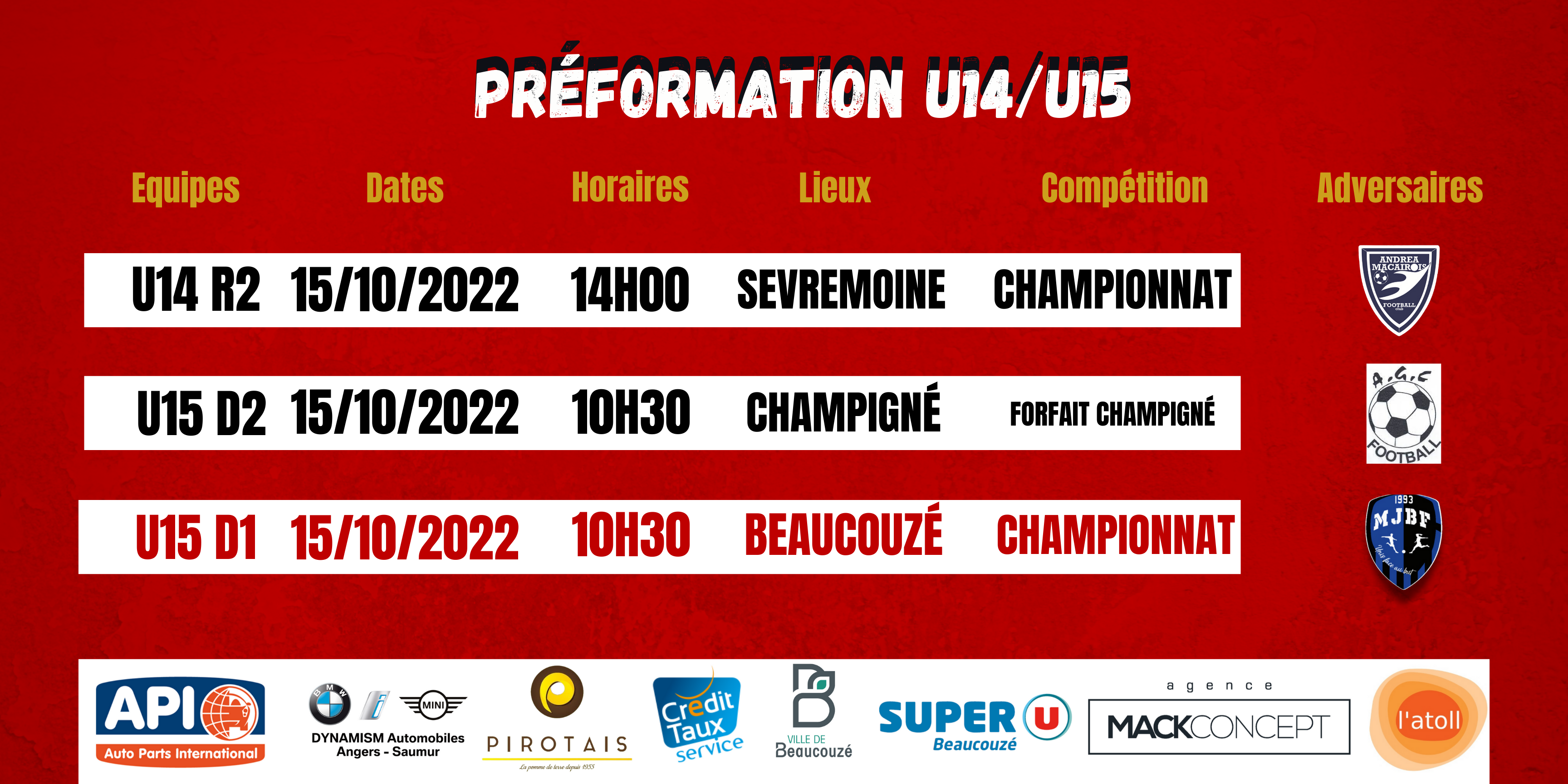 Agenda du week-end !