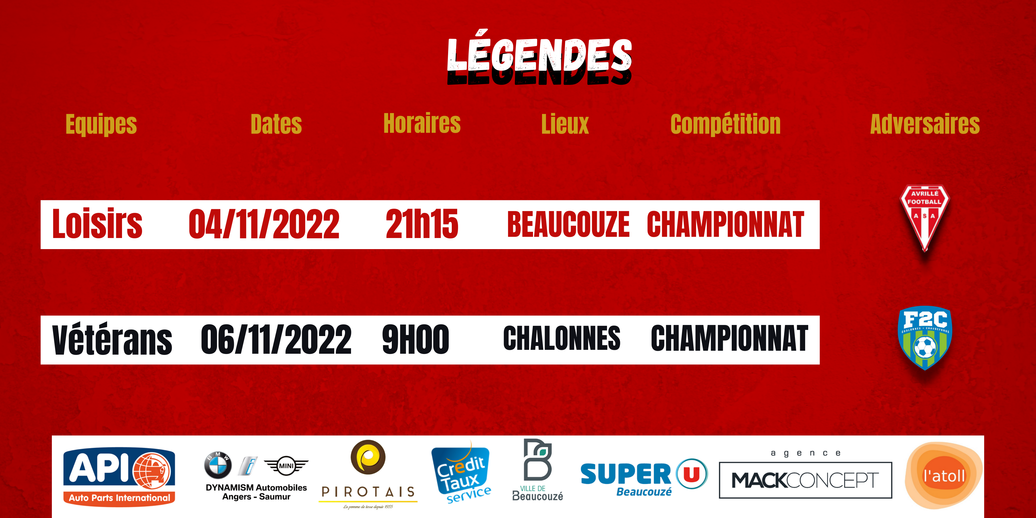 Agenda du week-end !