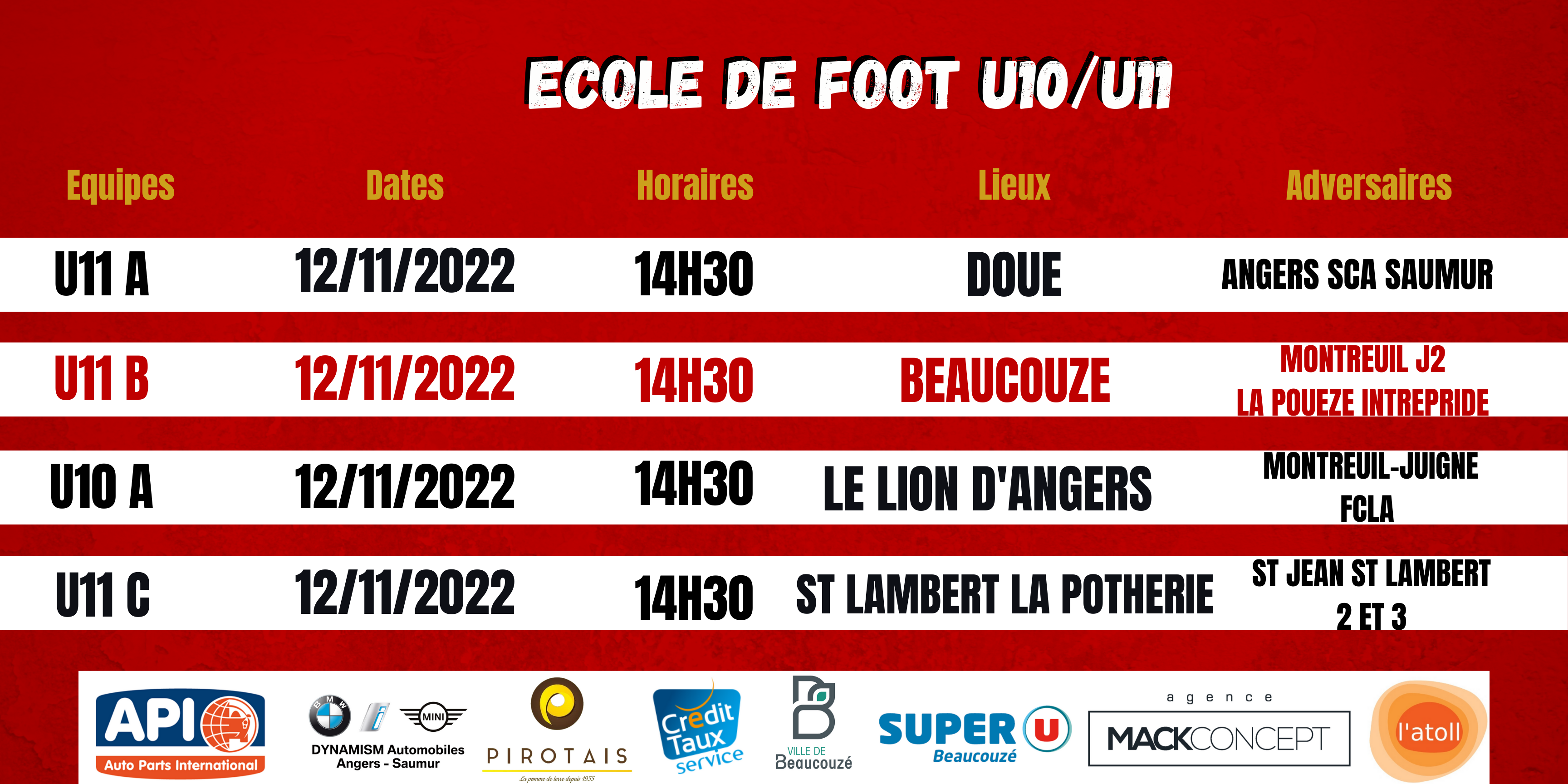Agenda du week-end !
