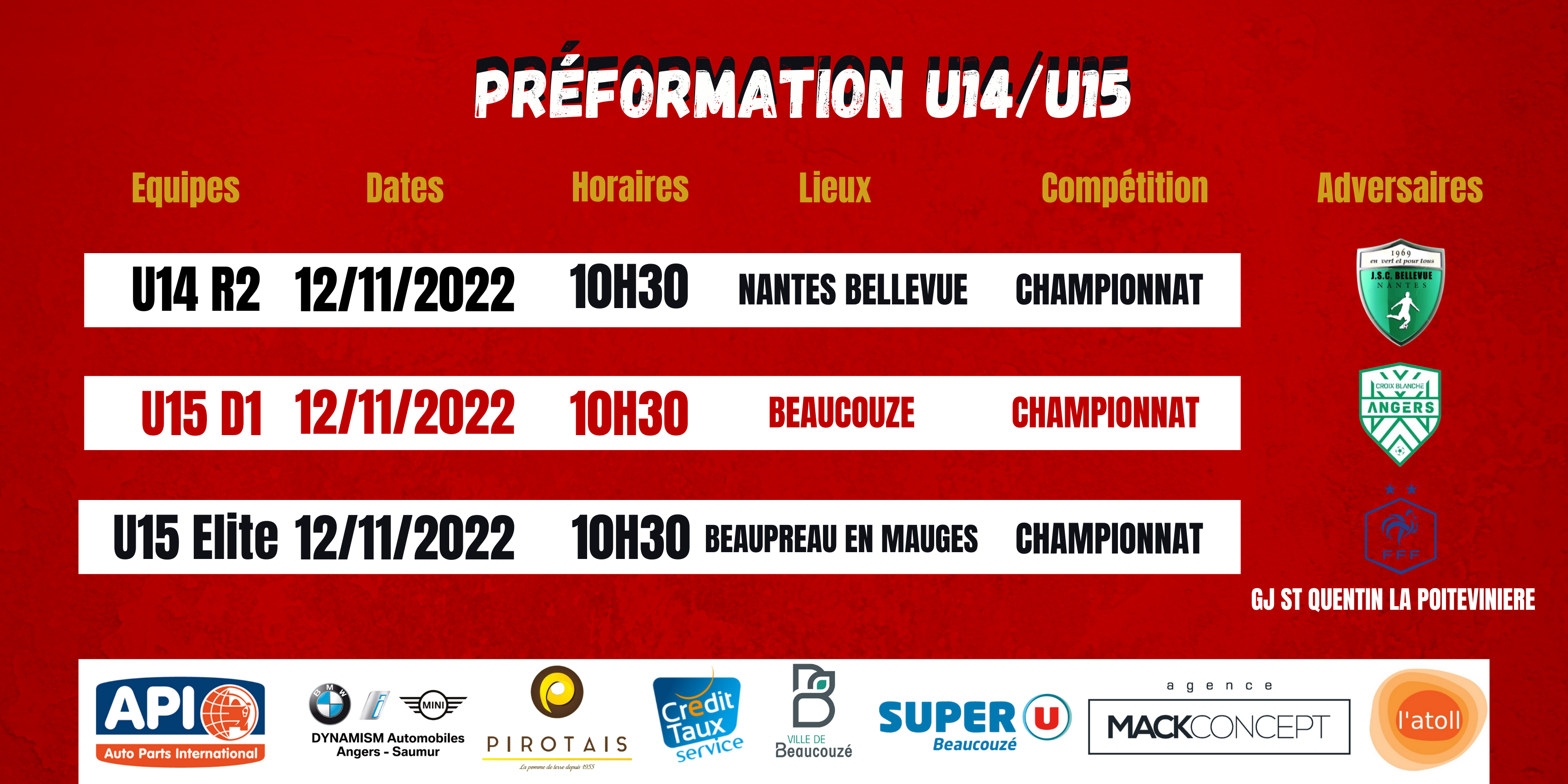 Agenda du week-end !