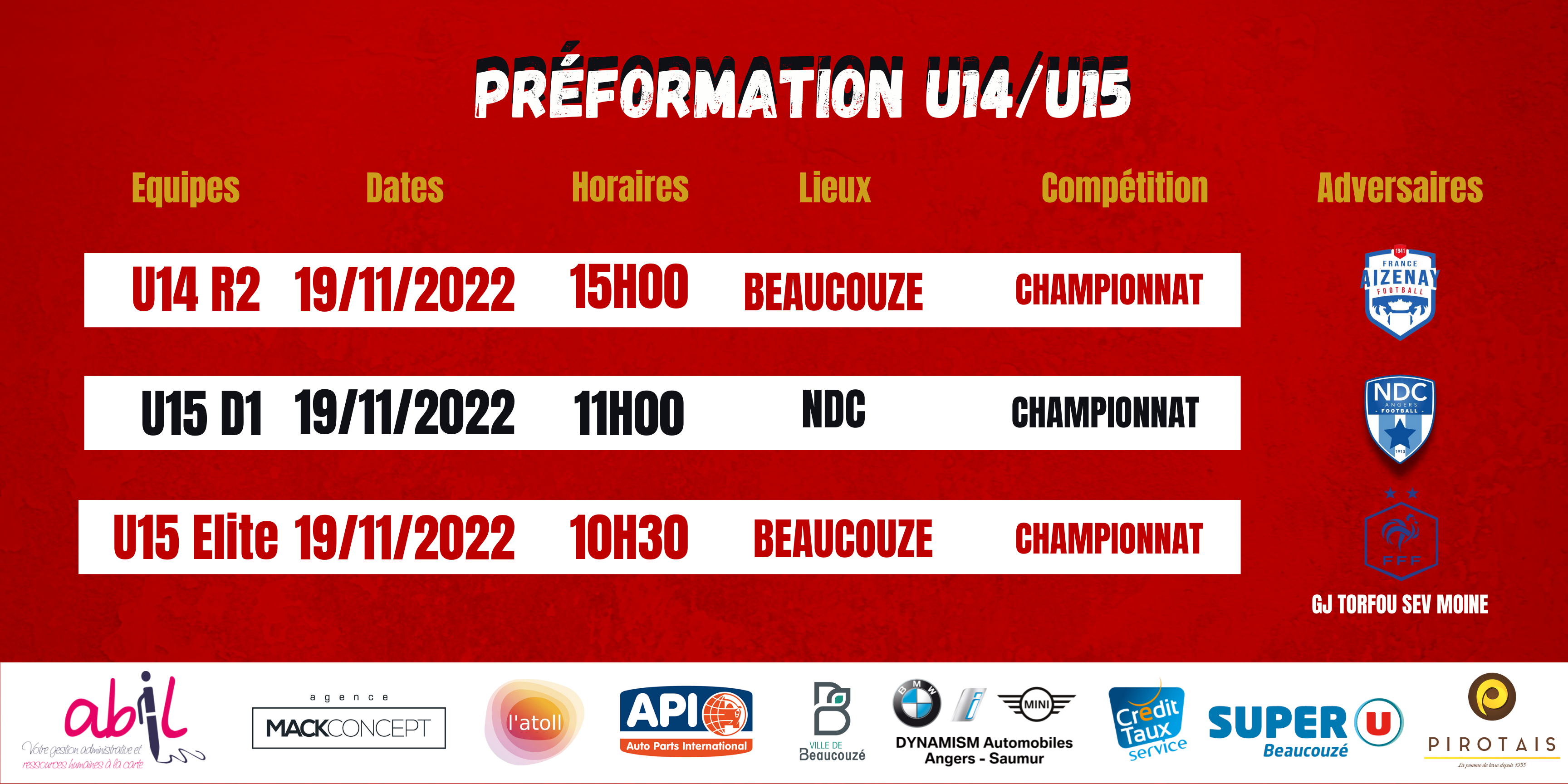 Agenda du week-end !