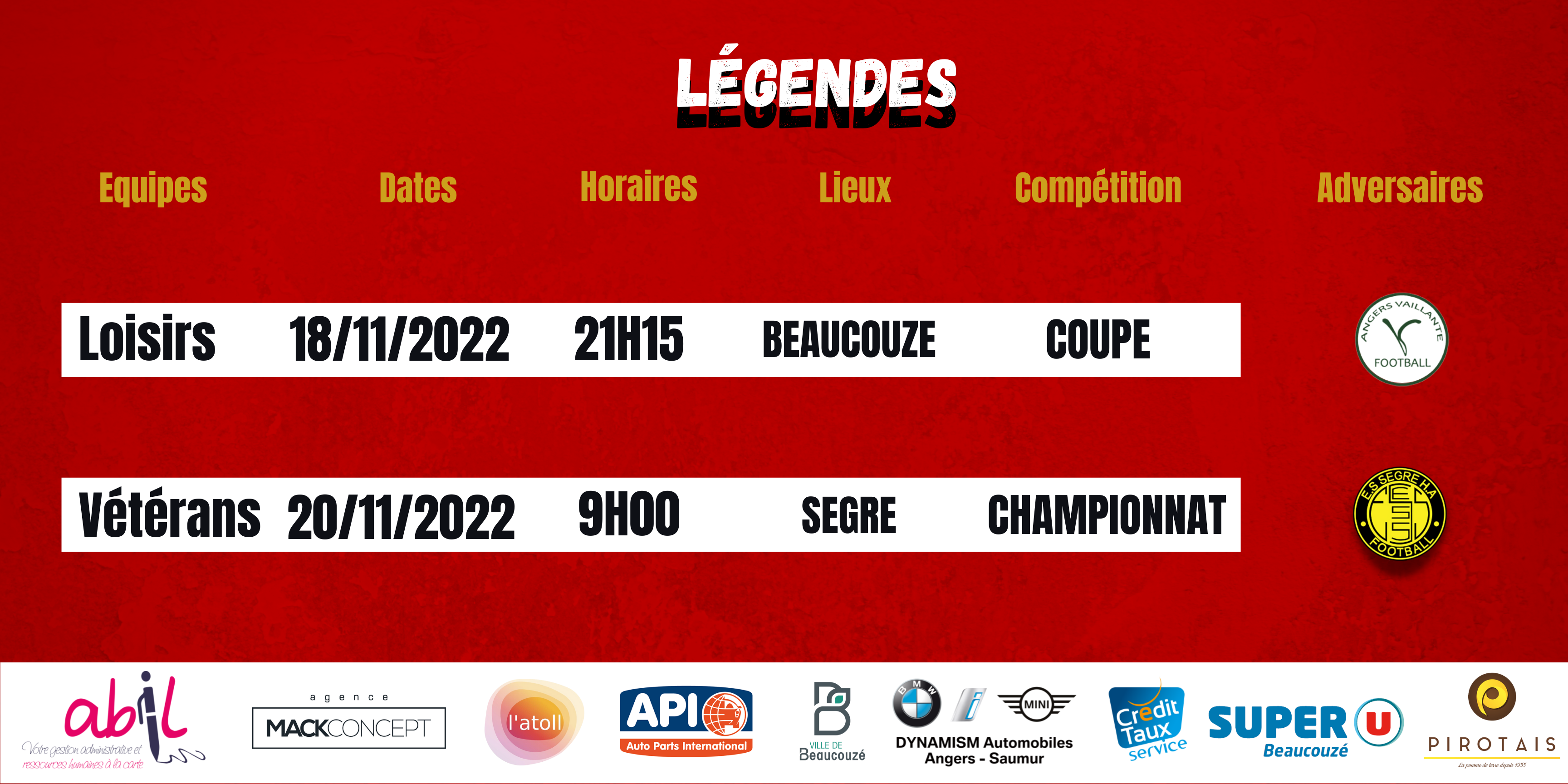 Agenda du week-end !