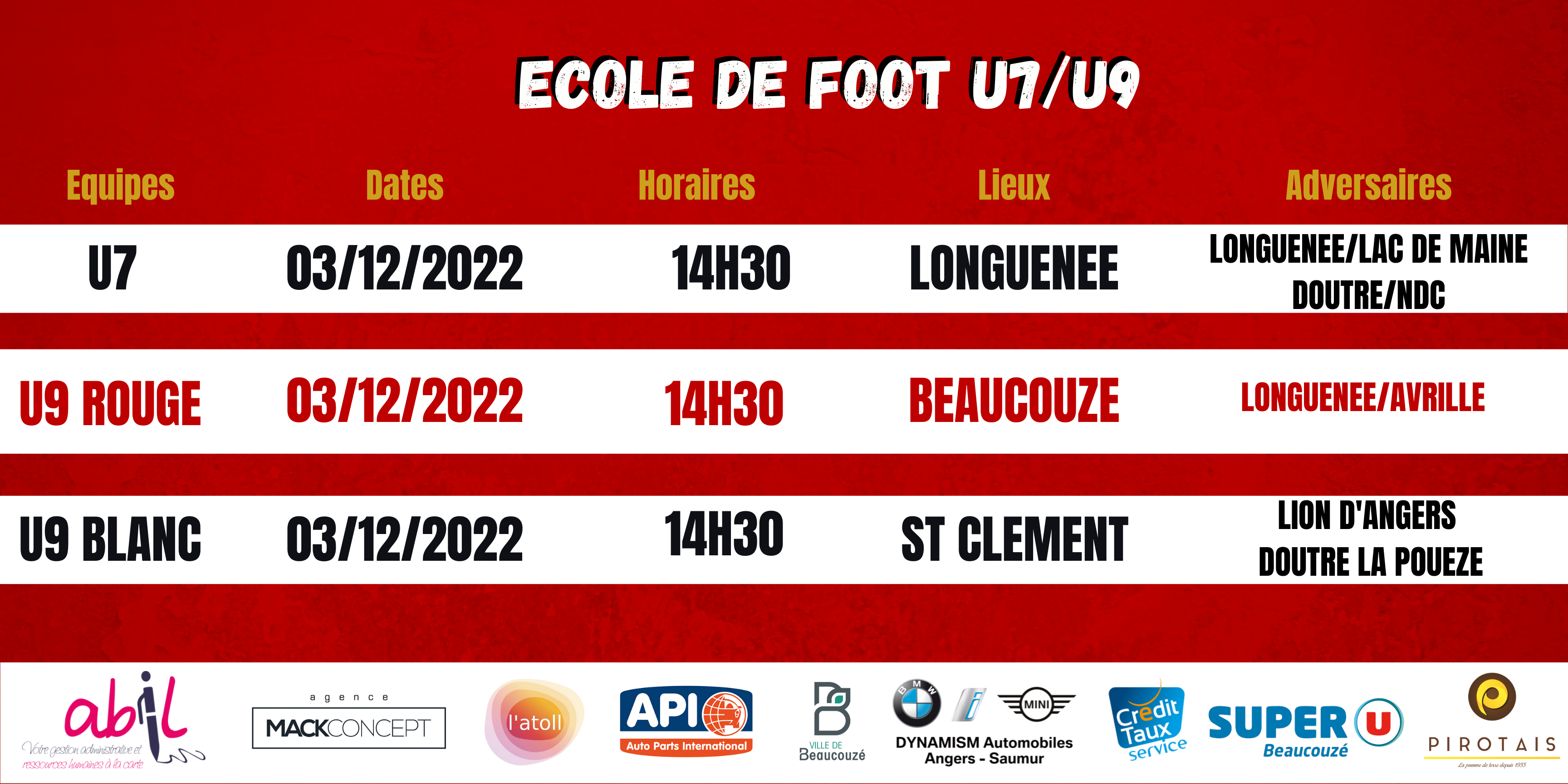 Agenda du week-end