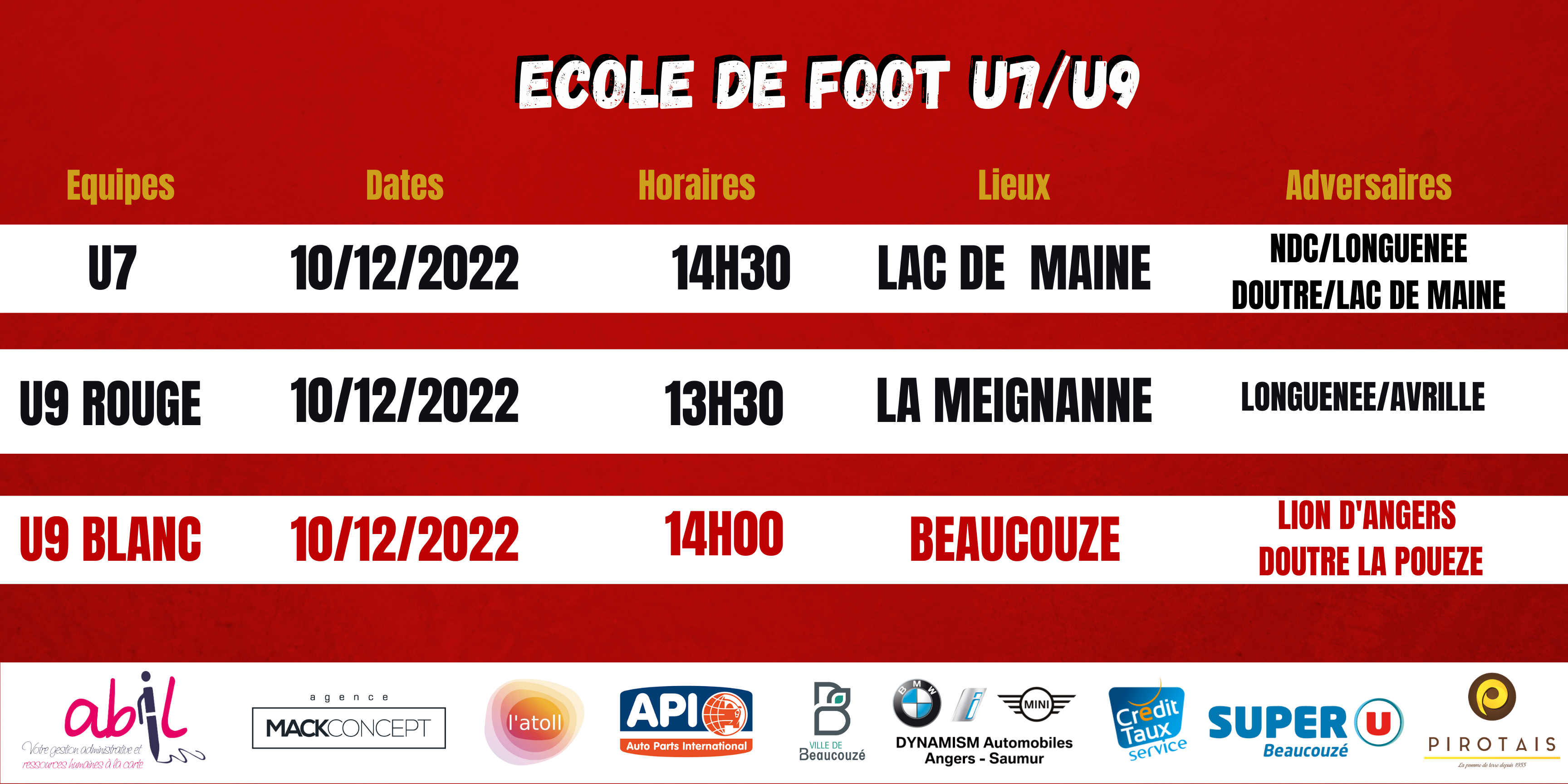 Agenda du week-end !