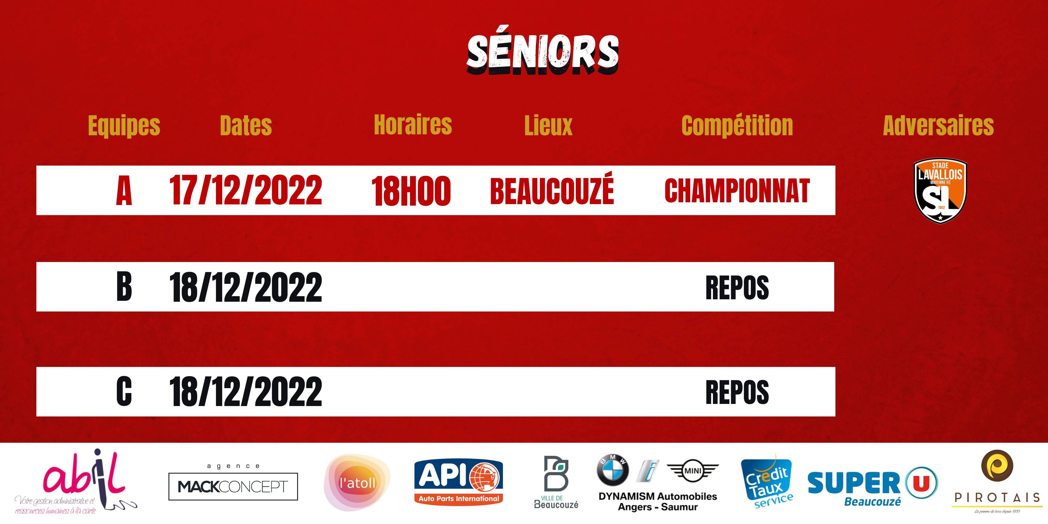 Agenda du week-end !