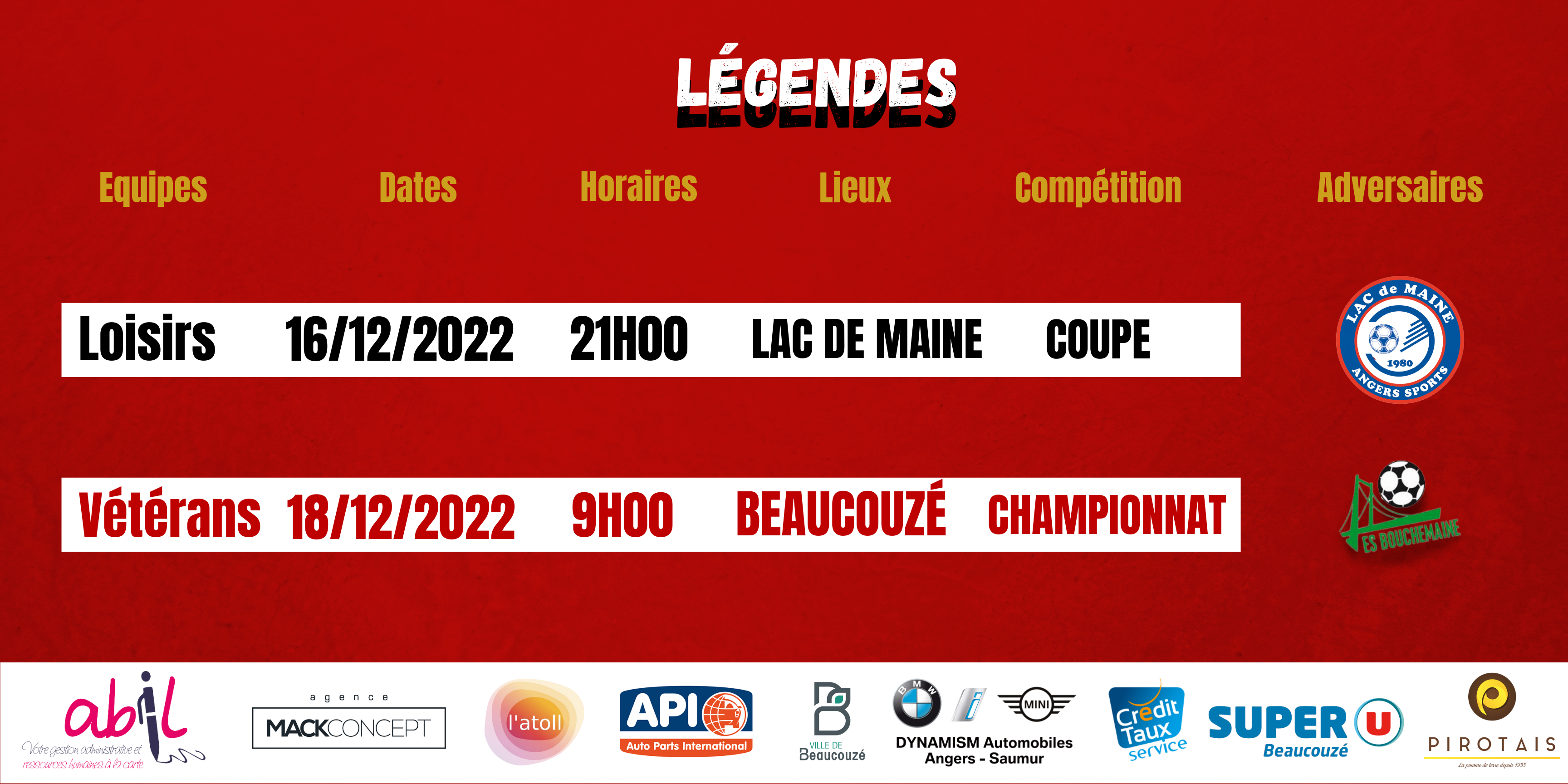 Agenda du week-end !