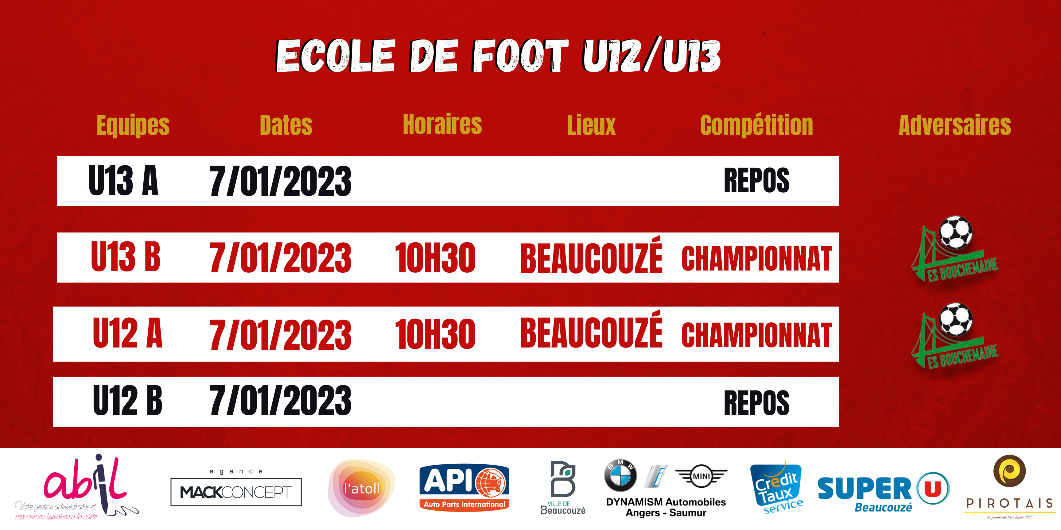 Agenda du week-end !