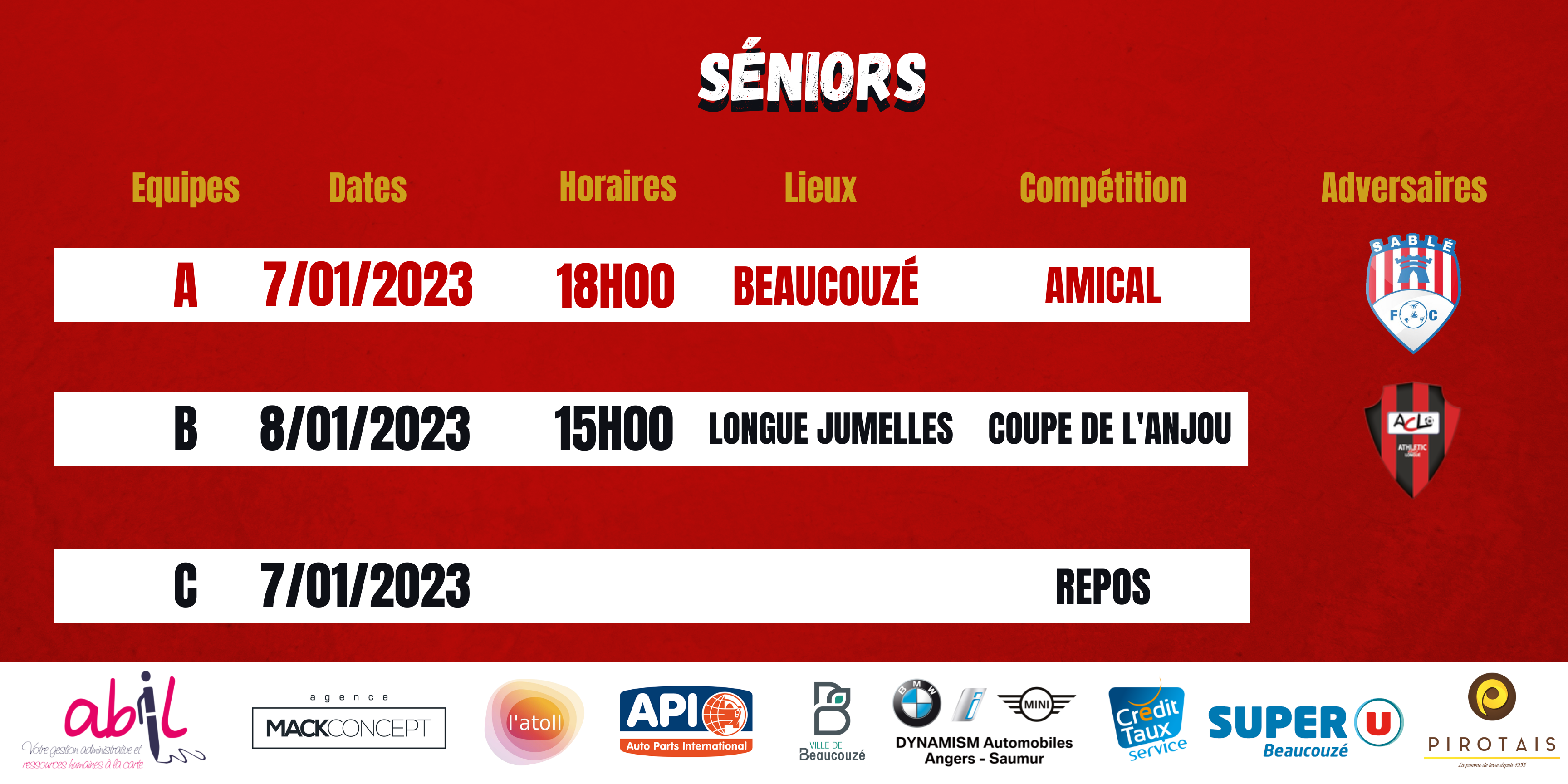 Agenda du week-end !