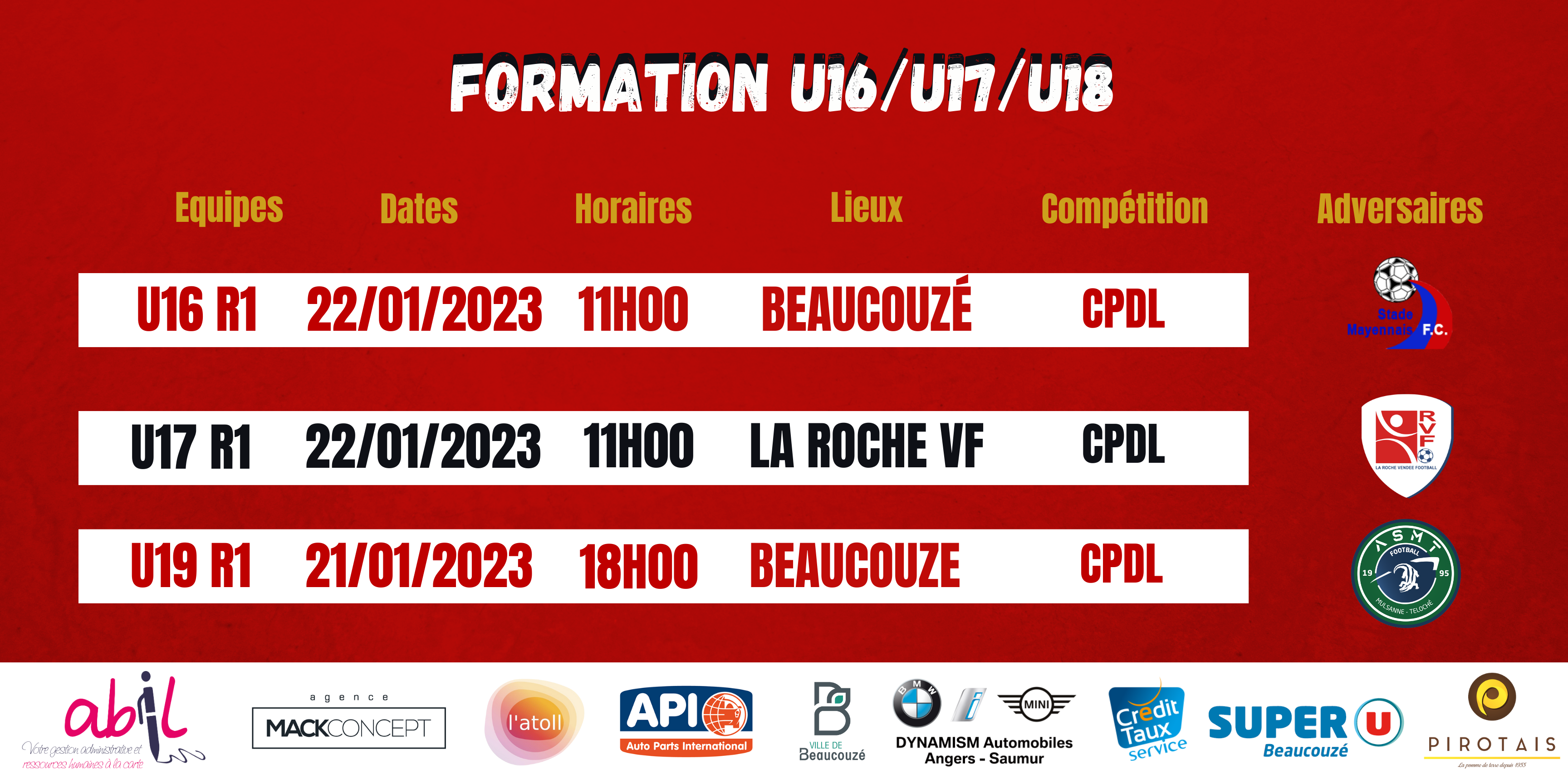 Agenda du week-end !