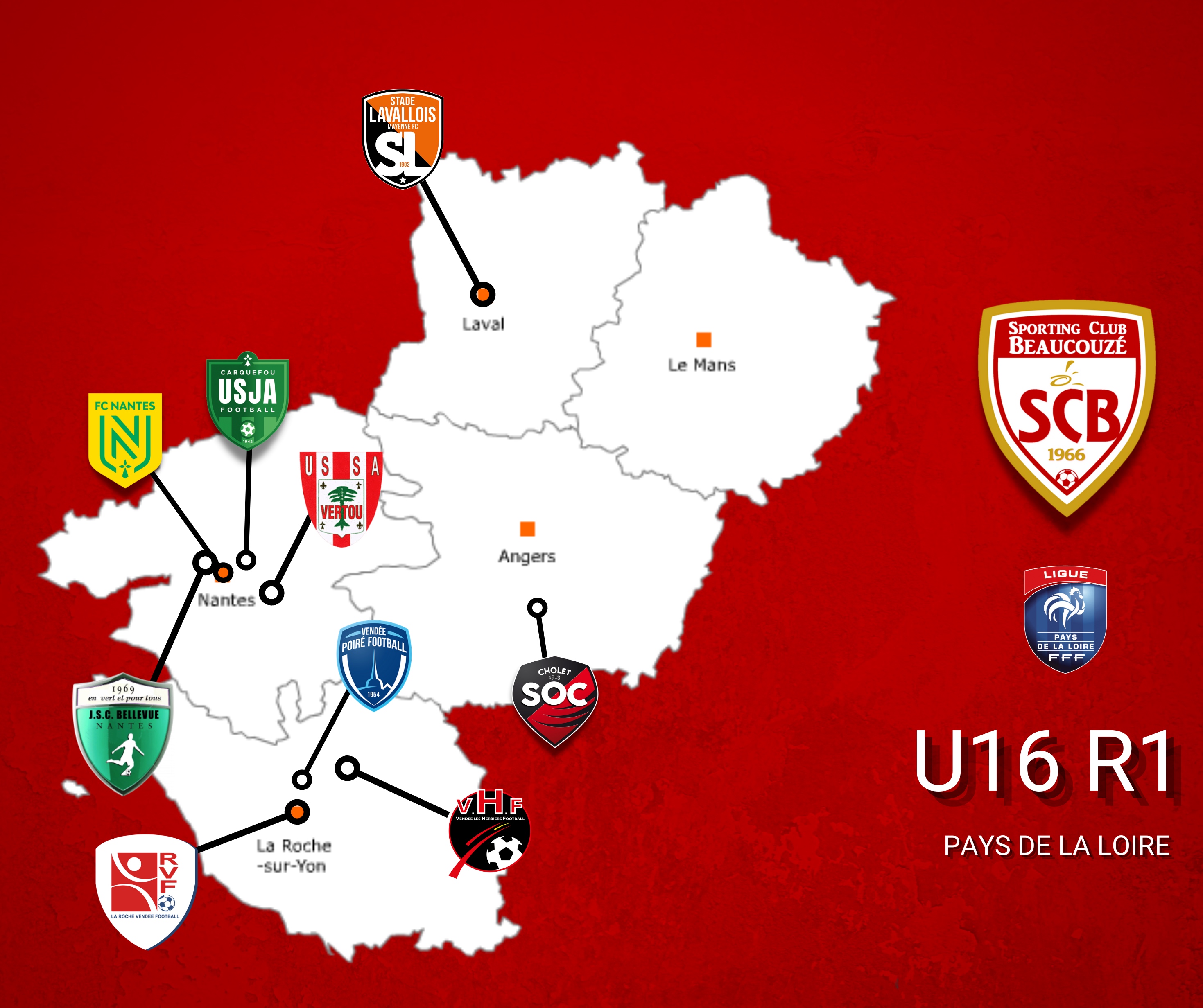 U16 R1, le groupe est connu ! 