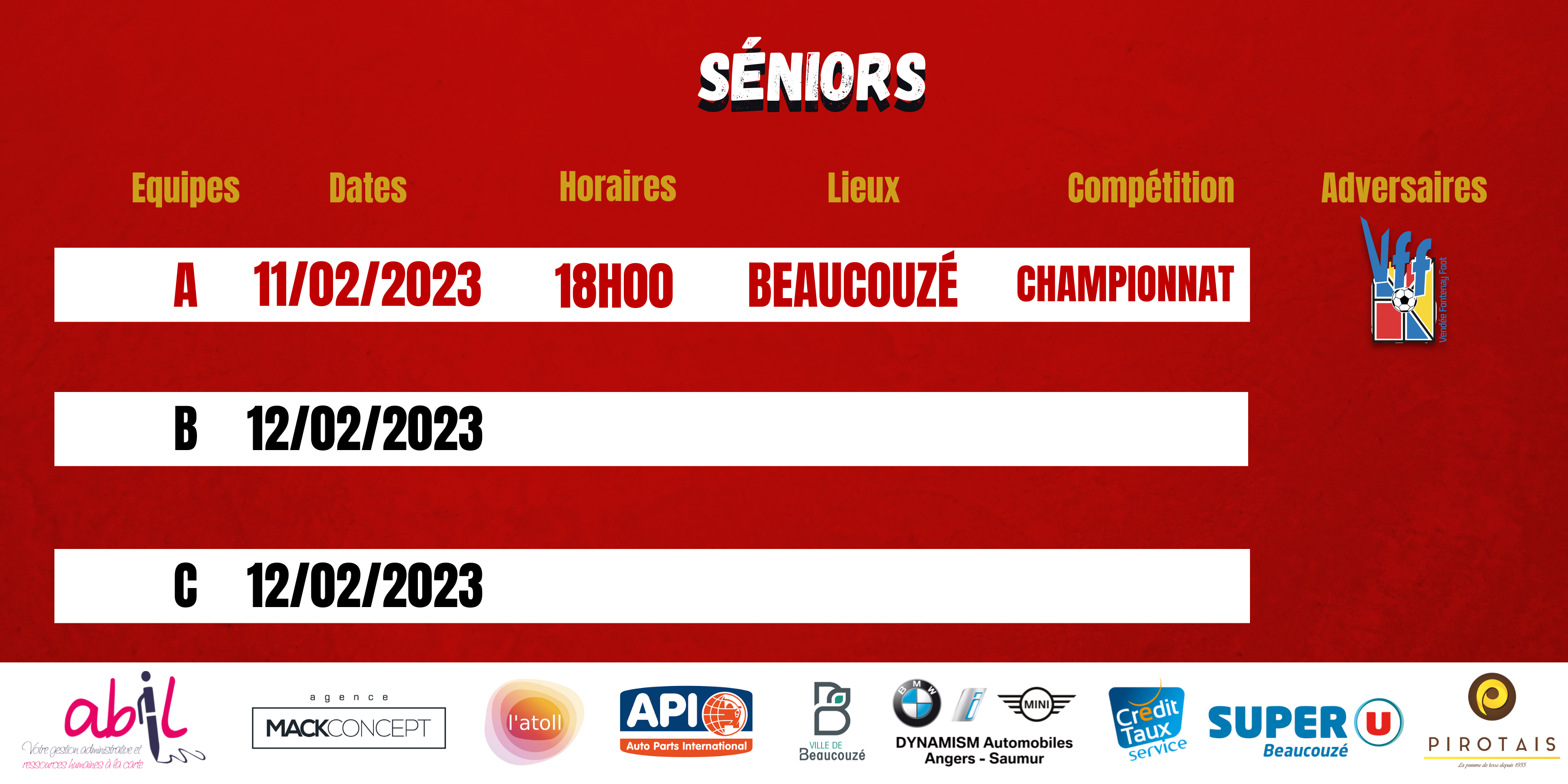 AGENDA DU WEEK-END !