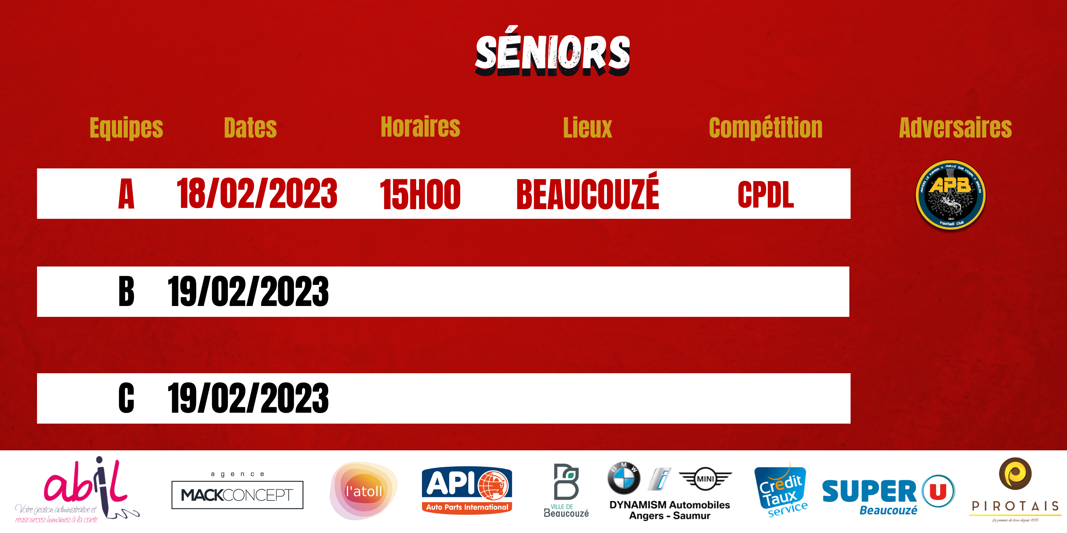 Agenda du week-end !