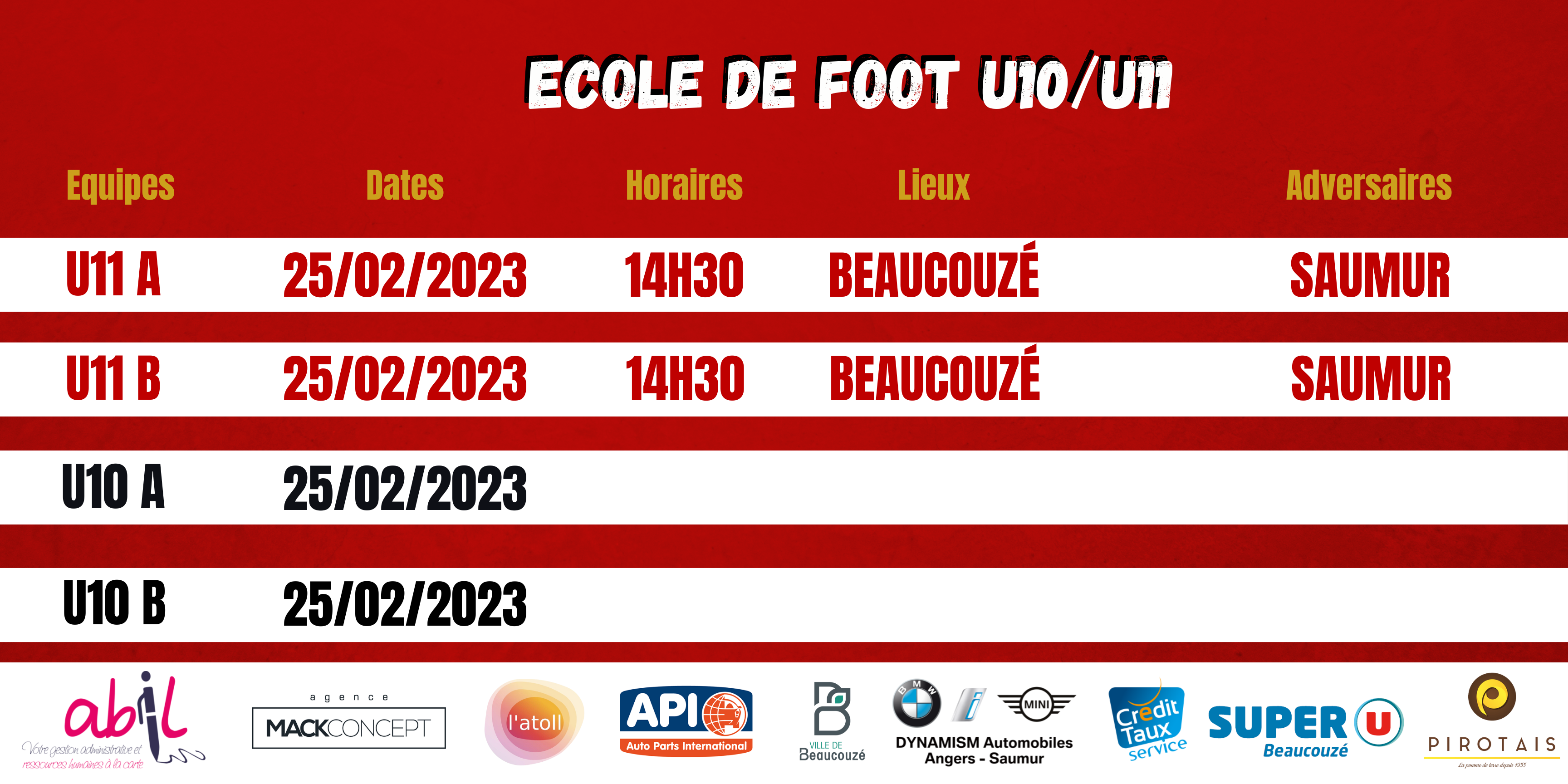 AGENDA DU WEEK-END !