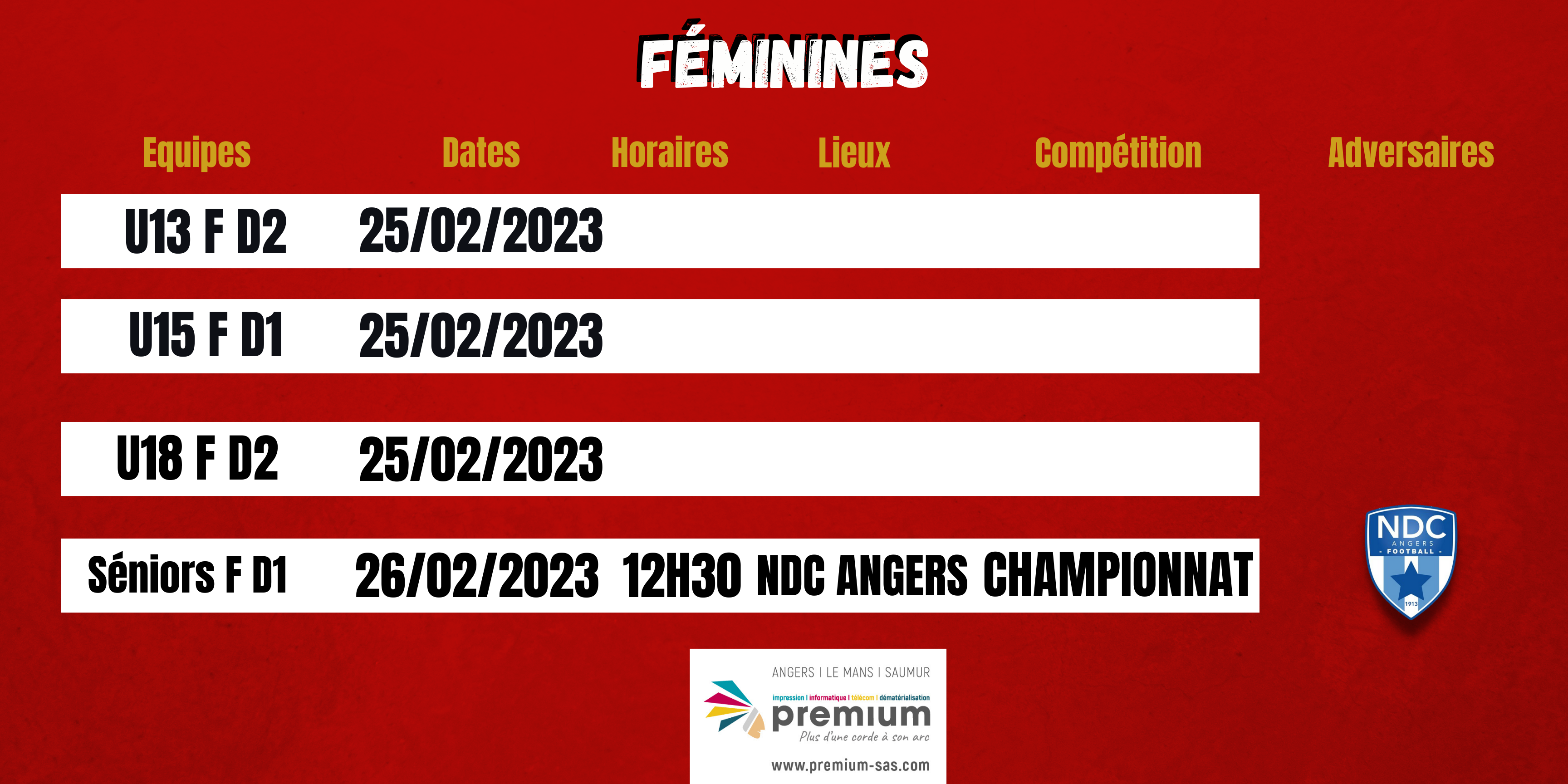 AGENDA DU WEEK-END !