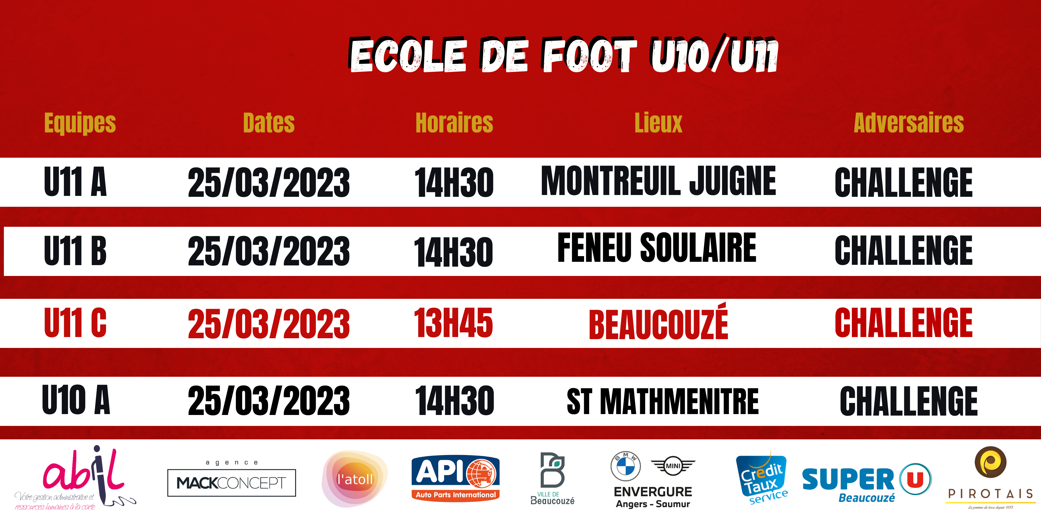 Agenda du week-end !