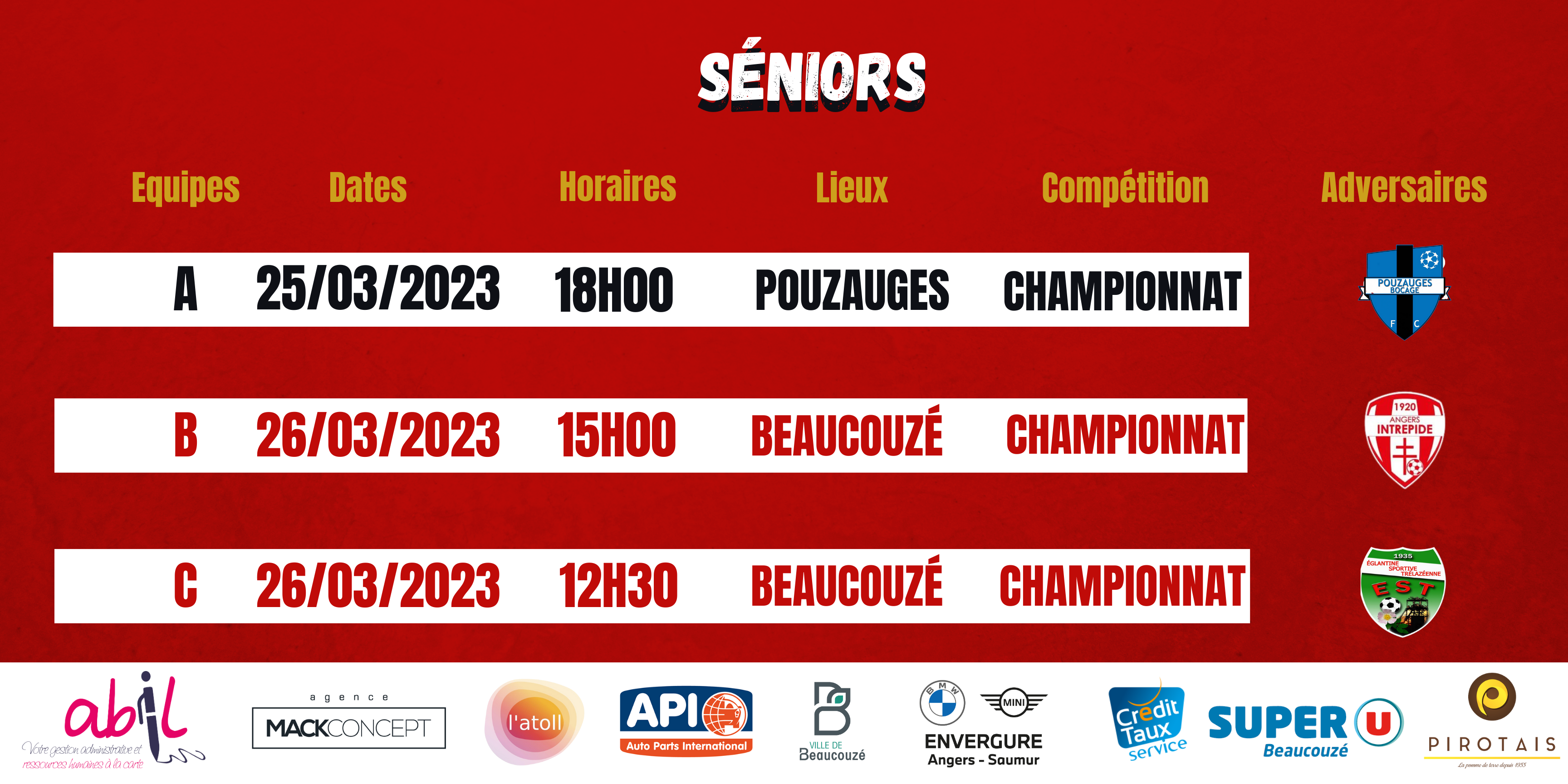 Agenda du week-end !