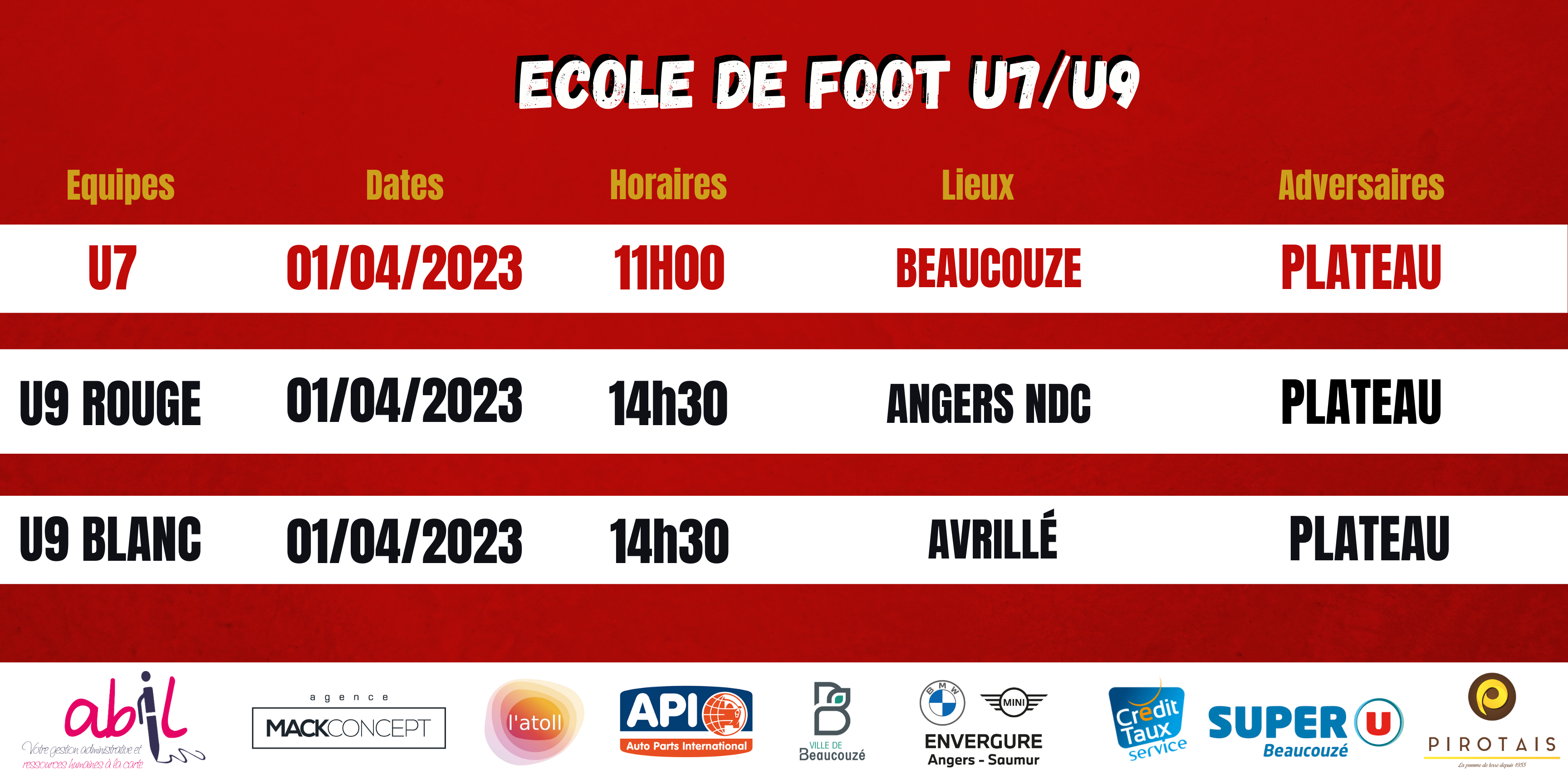 Agenda du week-end !