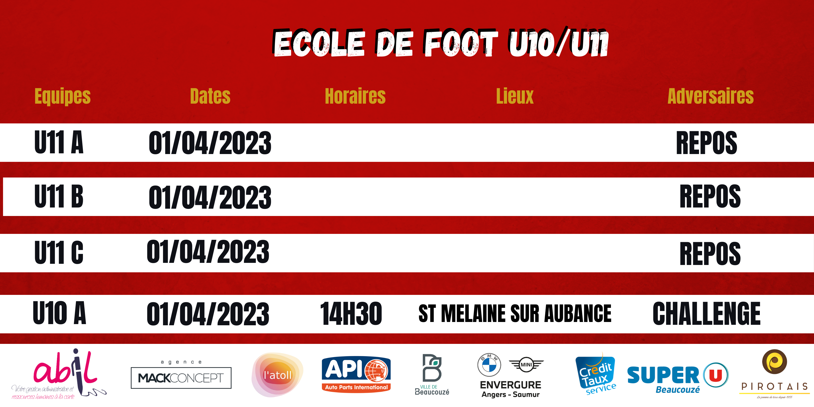 Agenda du week-end !