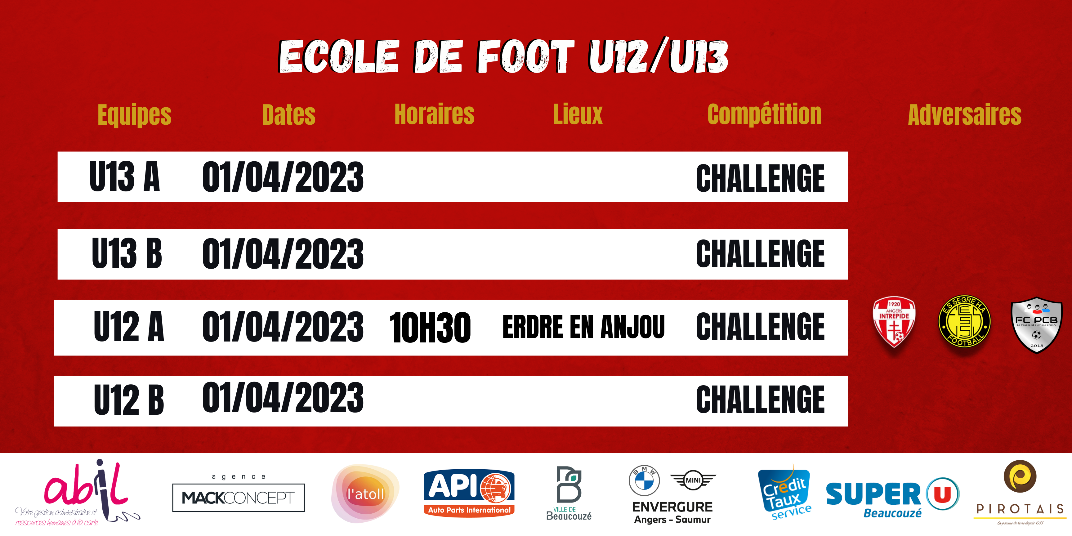 Agenda du week-end !