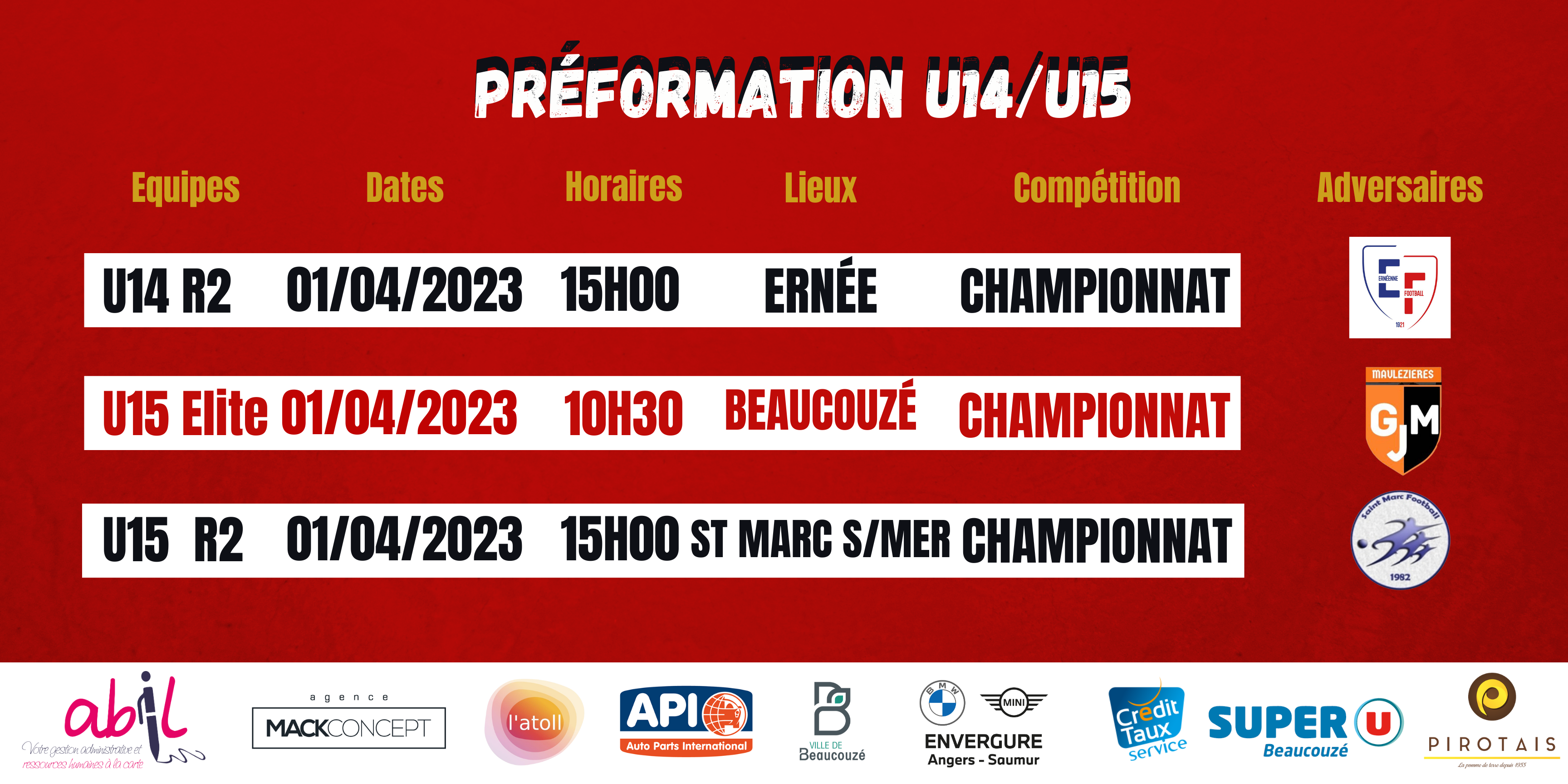 Agenda du week-end !