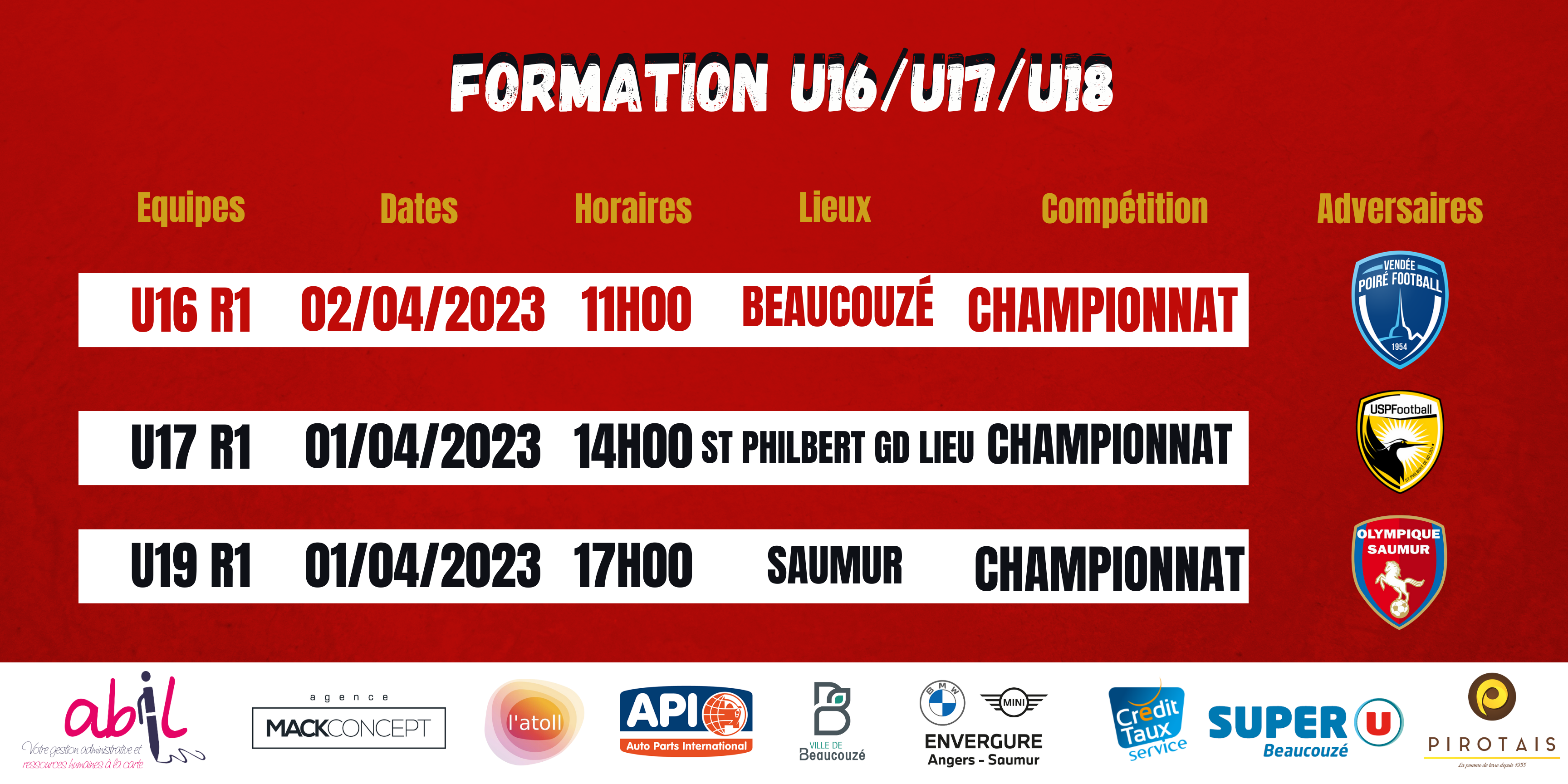 Agenda du week-end !