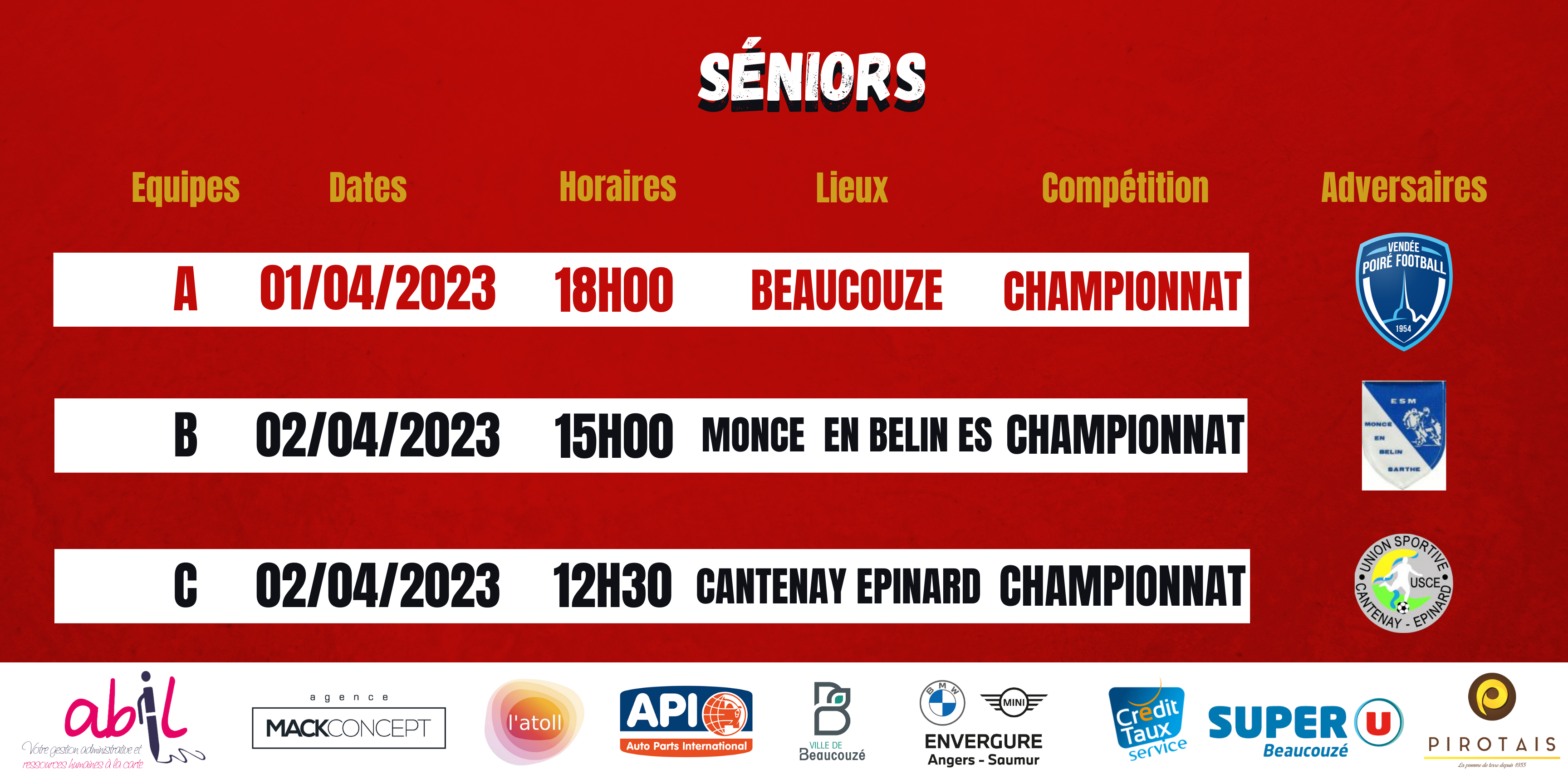 Agenda du week-end !