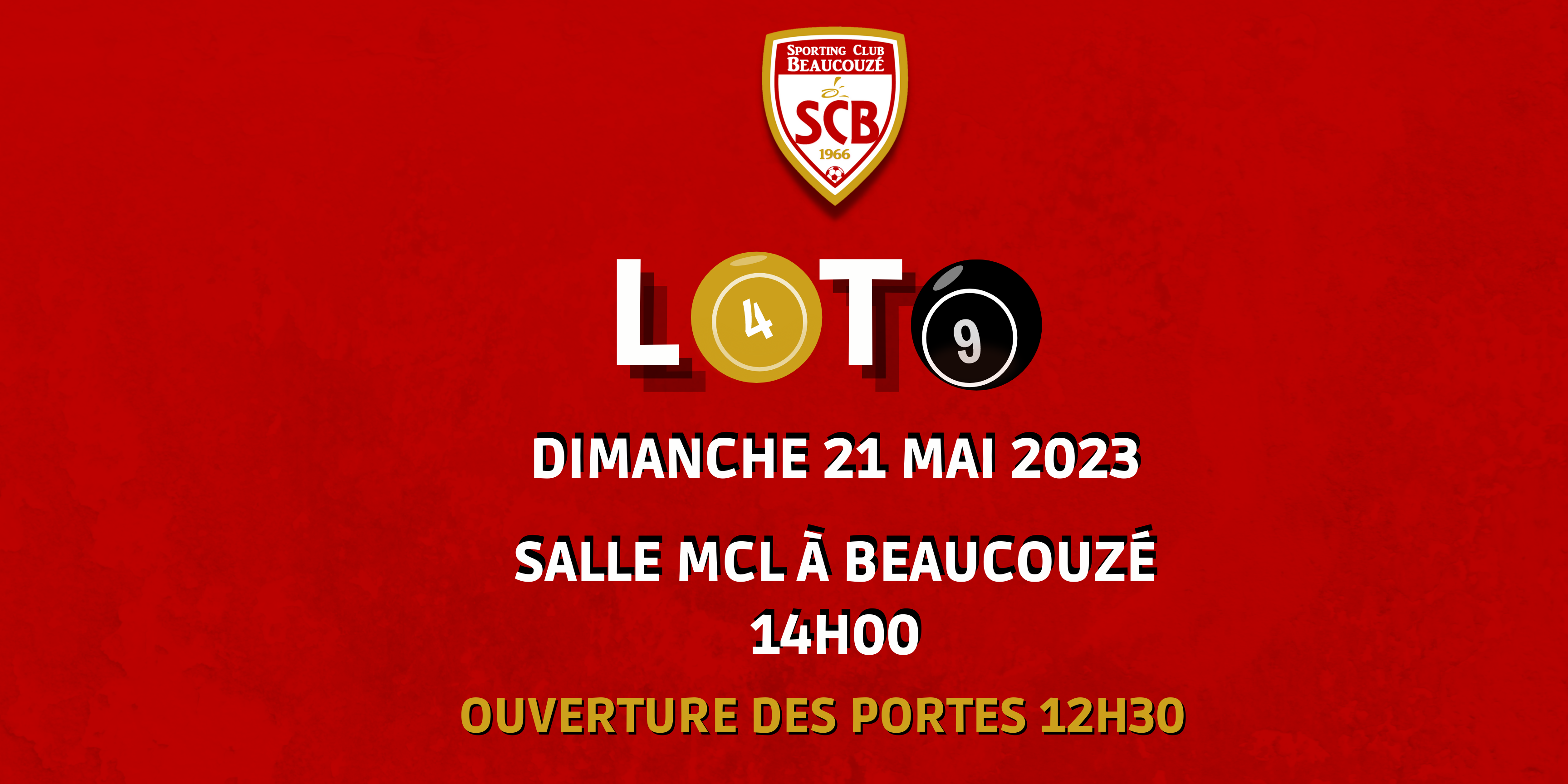 Loto du Sporting dimanche 21 mai !