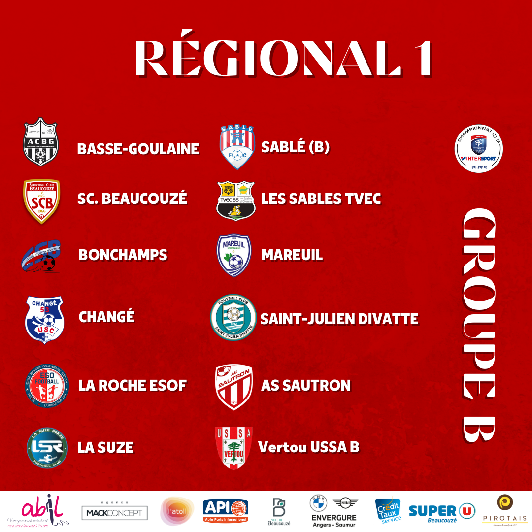 SÉNIORS RÉGIONAL 1 - GROUPE B !