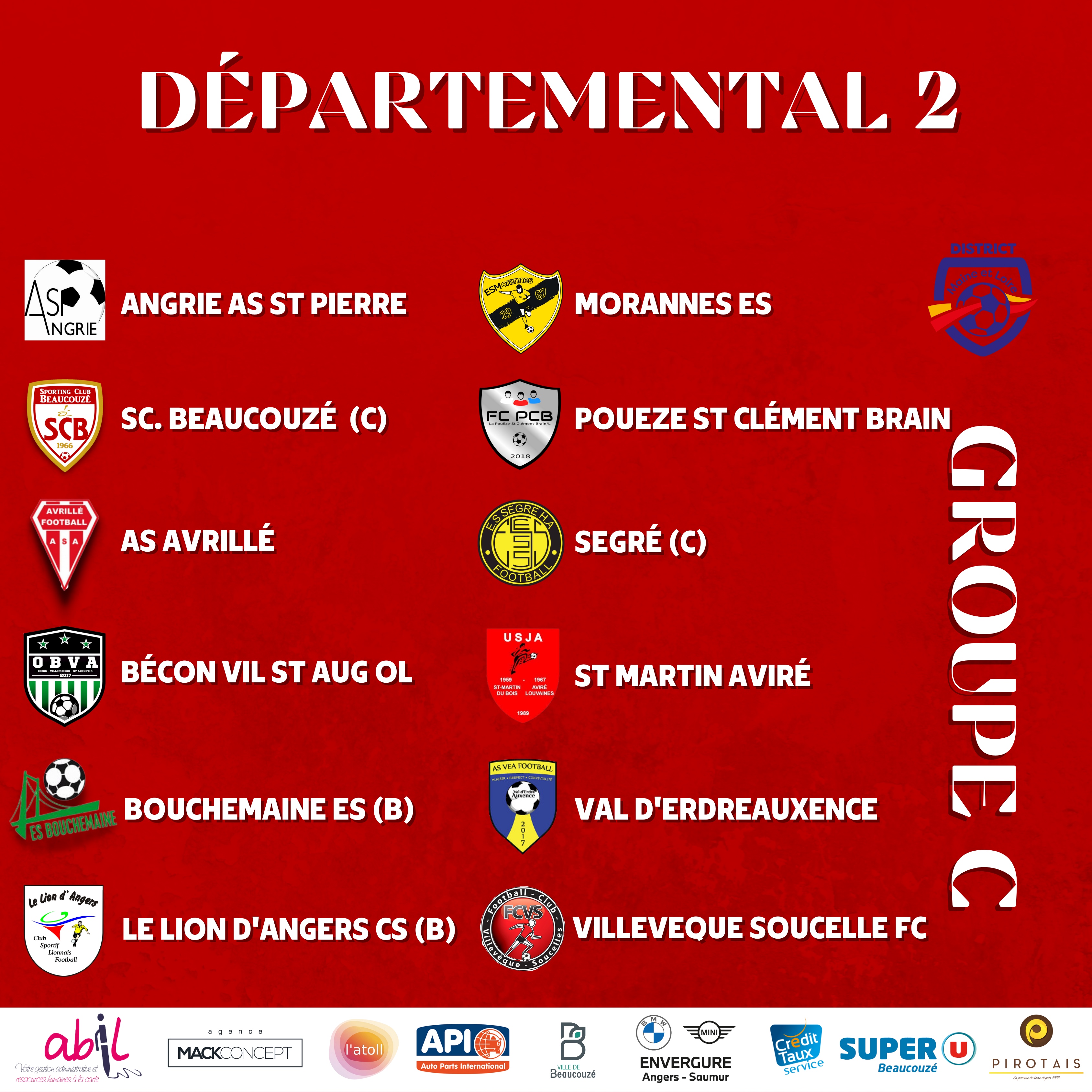 SÉNIORS DÉPARTEMENTAL 2 - GROUPE C !