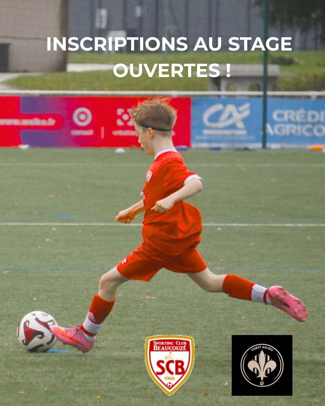 OUVERTURE DES INSCRIPTIONS AU STAGE D'AVRIL ⚽🐣