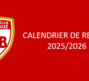 Calendrier de reprise - Saison 2025/2026
