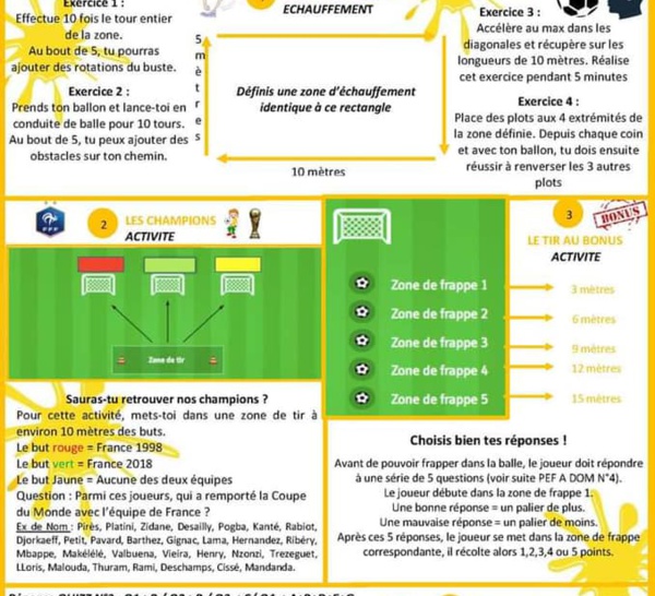 PEF à domicile - Semaine "Culture Foot"