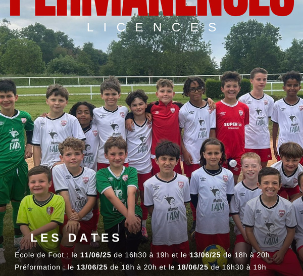 Permanences licences - saison 2025/2026