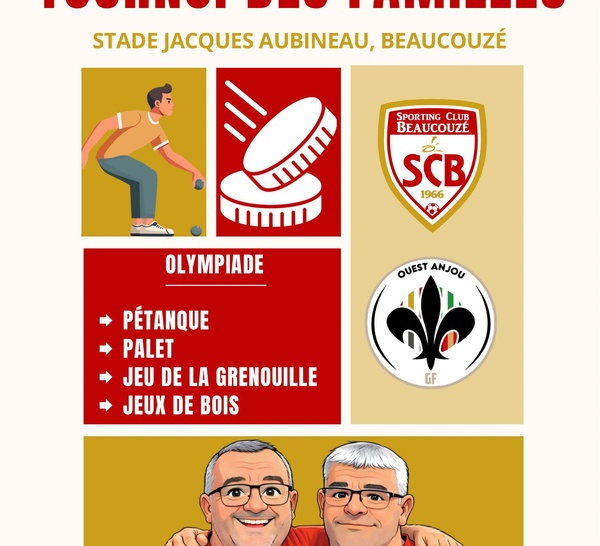 TOURNOI DES FAMILLES ! 20 juin 2026