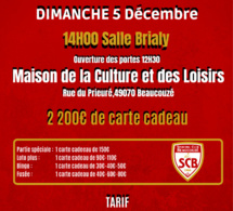 Dimanche 5 décembre, le club organise un loto !