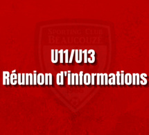 Réunions d'informations