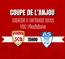 Tirage 1er Tour de la Coupe de l'Anjou U18 Féminines !