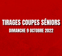 TIRAGES COUPE SÉNIORS !