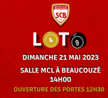 Loto du Sporting dimanche 21 mai !