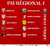 U15 RÉGIONAL 1 - GROUPE UNIQUE !